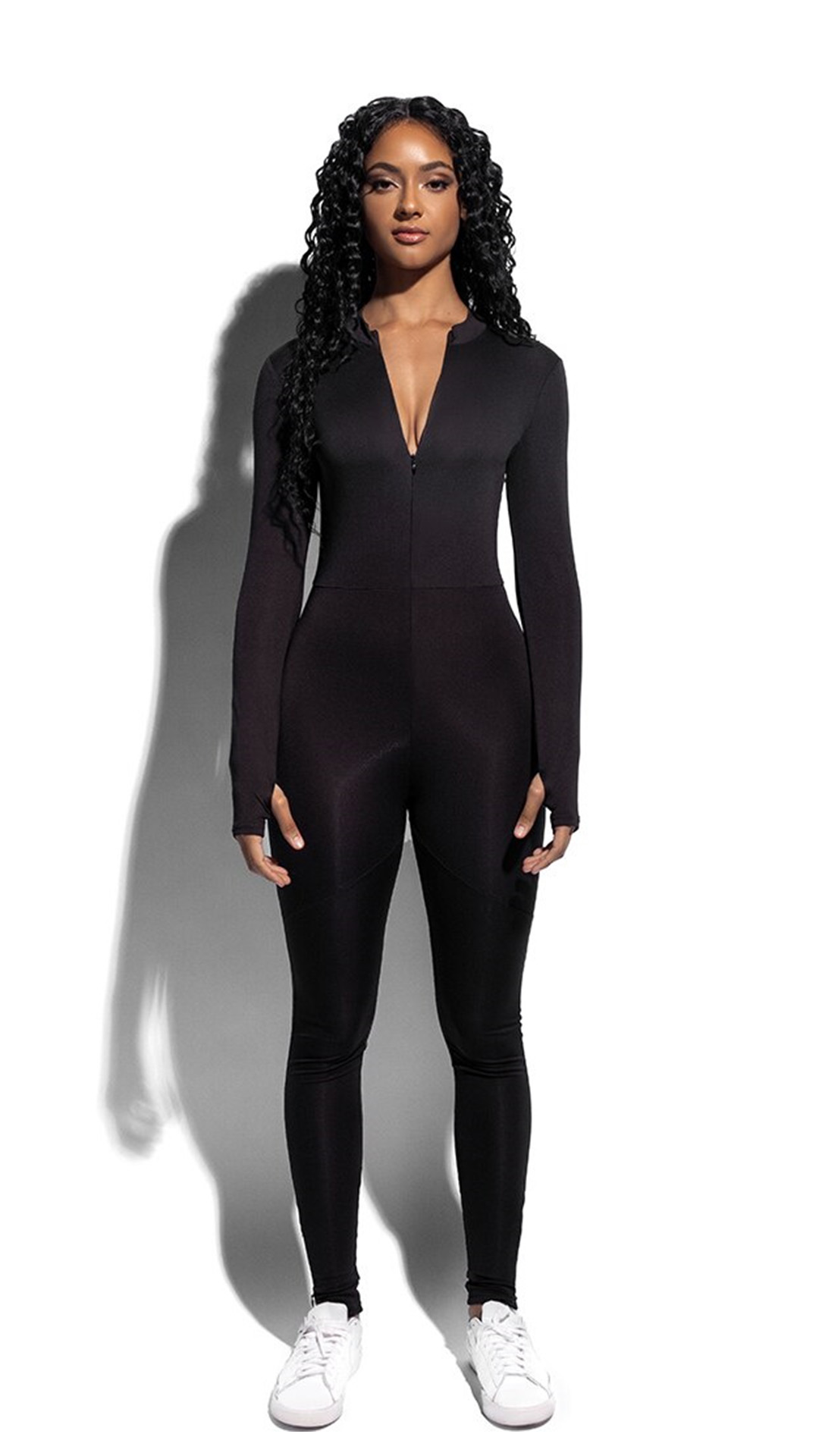 THE OLYMPIQUE HALF-ZIPPED JUMPSUIT