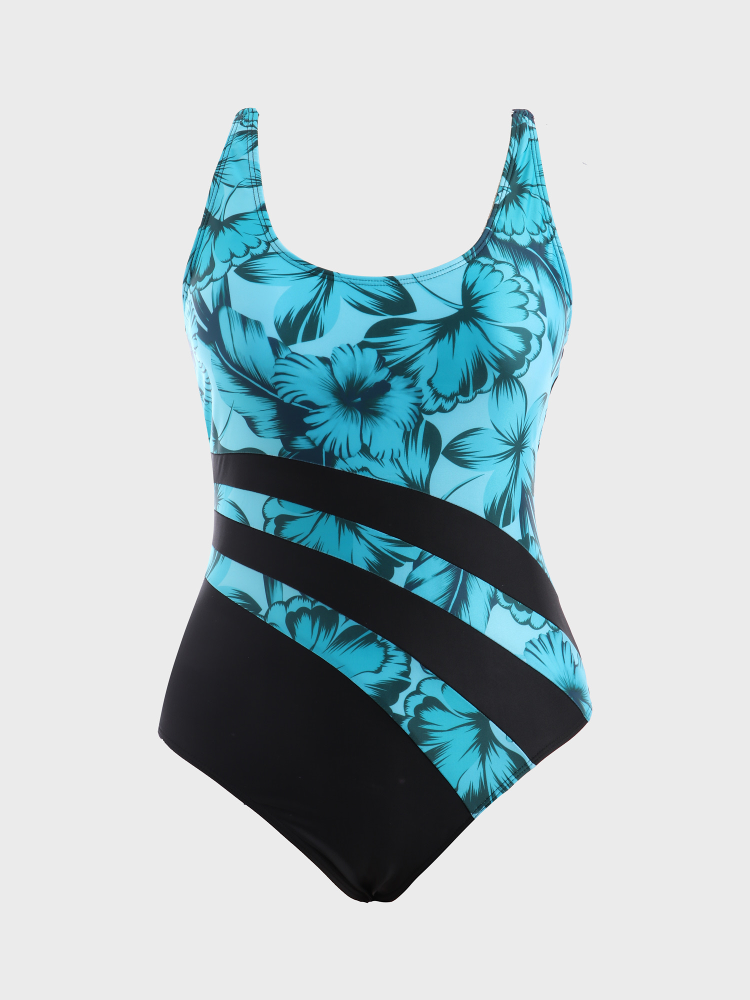 Midsize Happy Summertime Wrap One-Piece Swimsuit | Hemwave