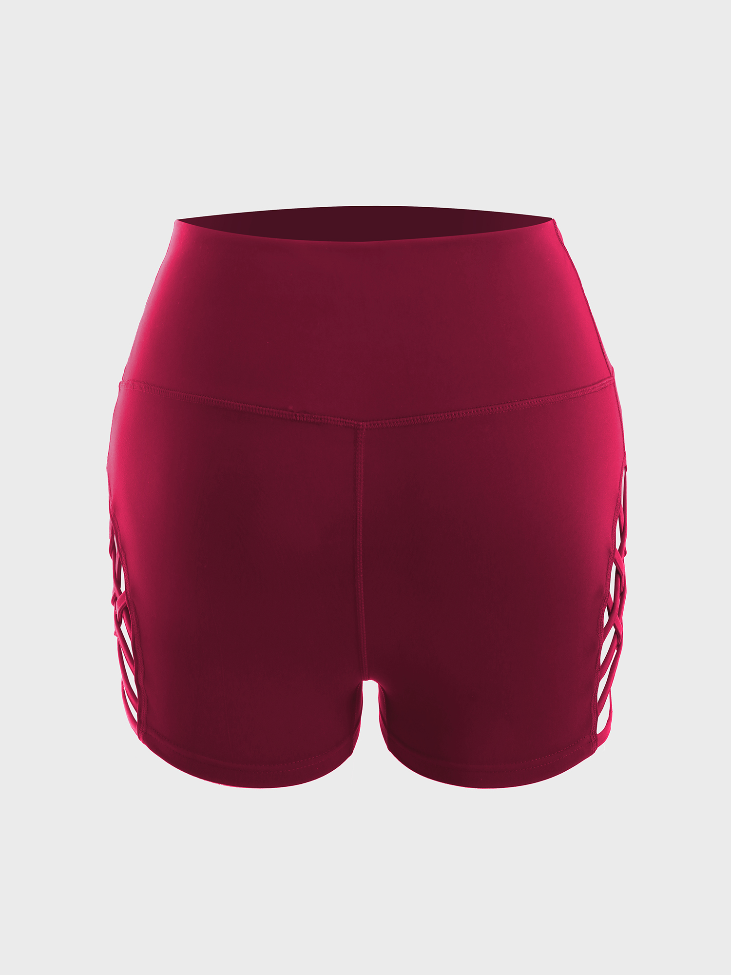 Bold Side Cut-Out Fitness Shorts