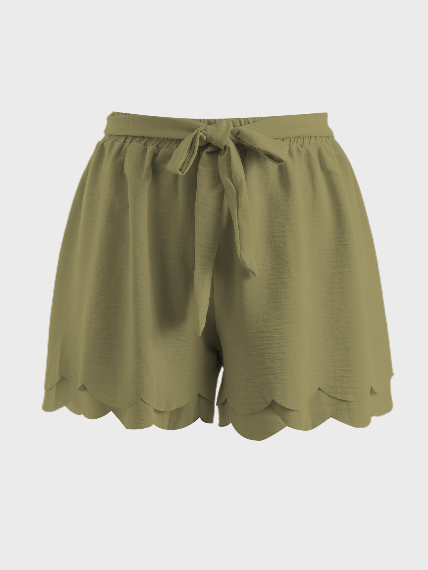 Petal Layered Tie-Up Shorts