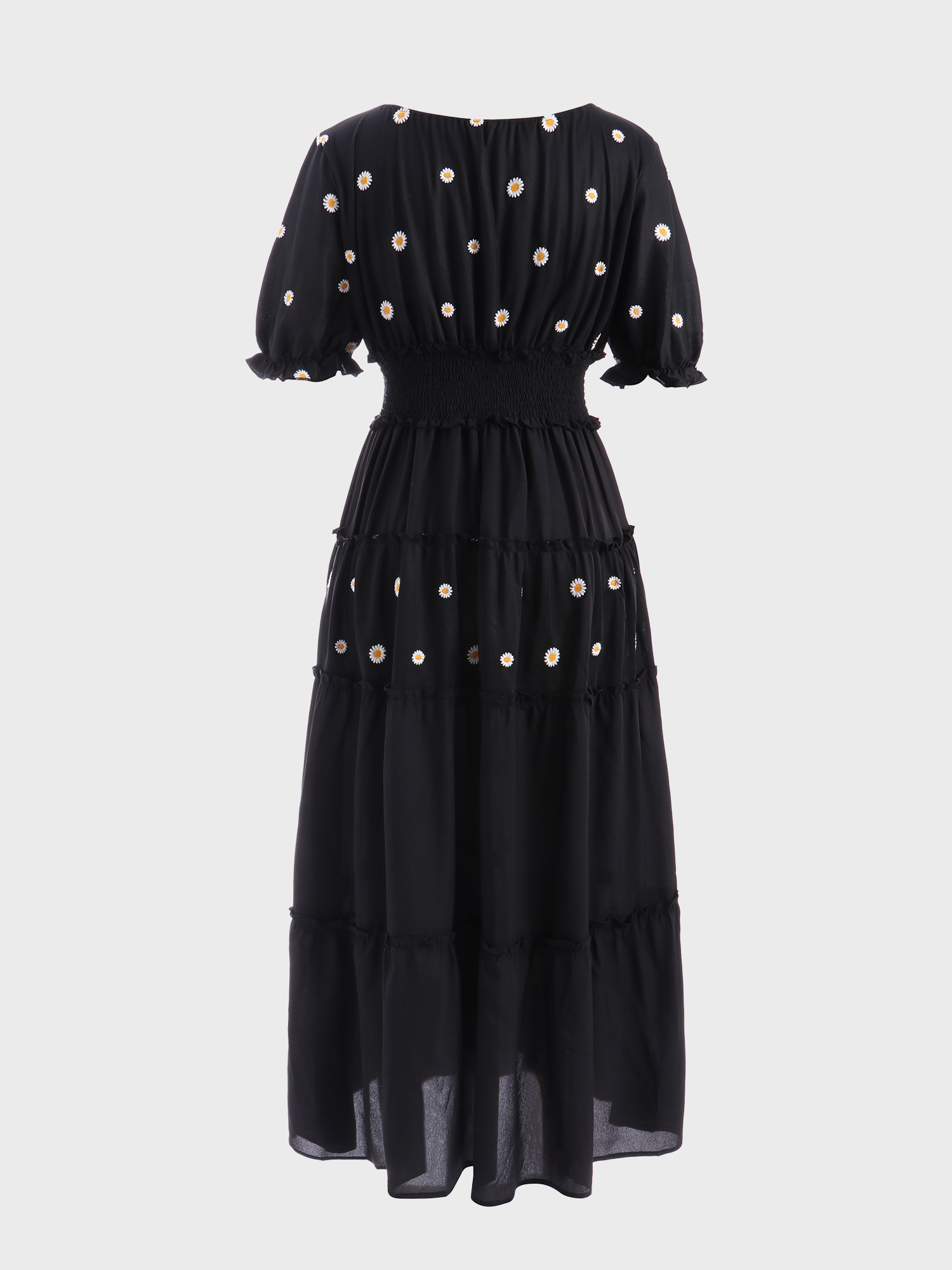 Retro Daisy Tiered Dress