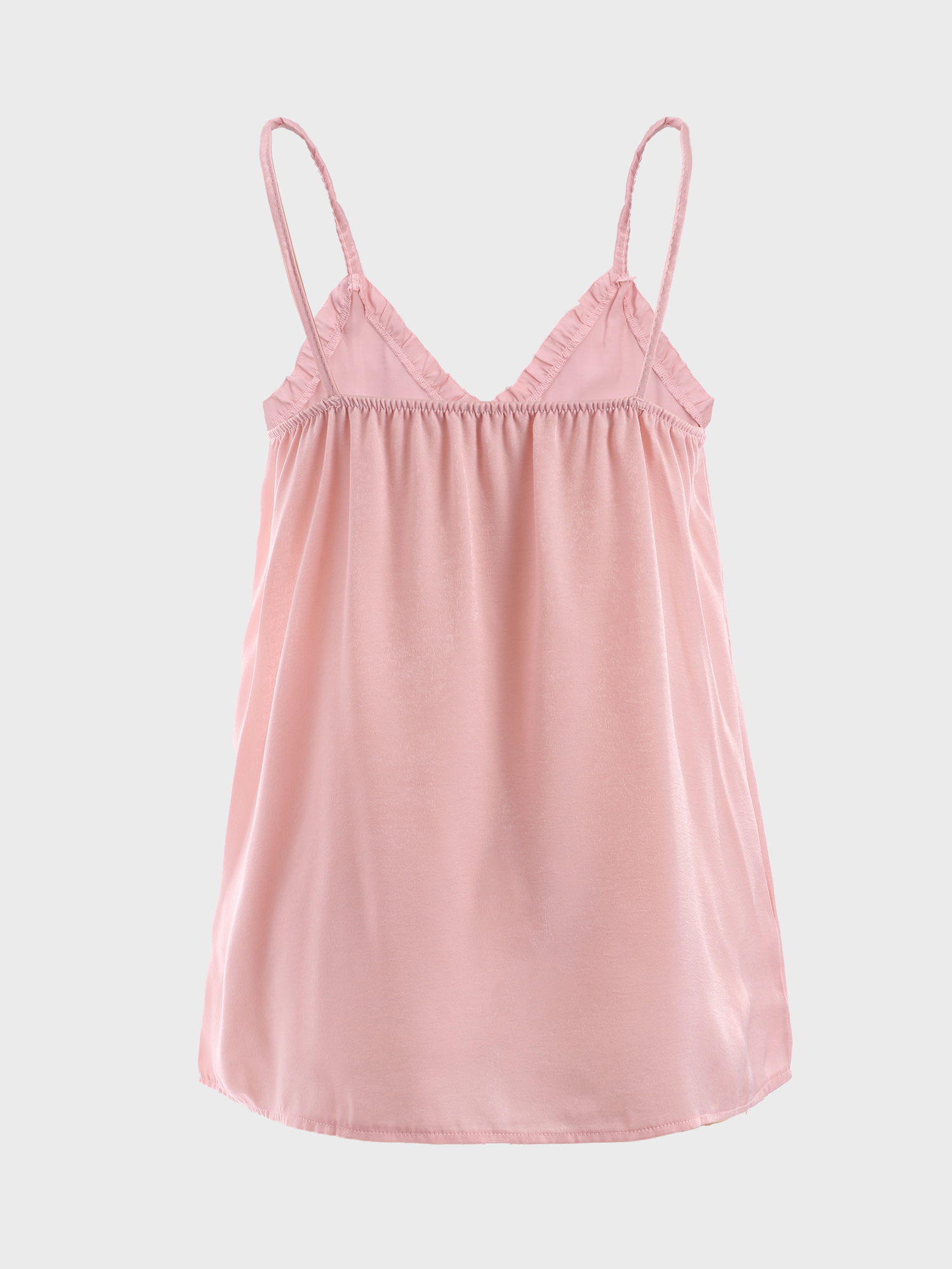 Glamour Ruffle Silk Camisole Top