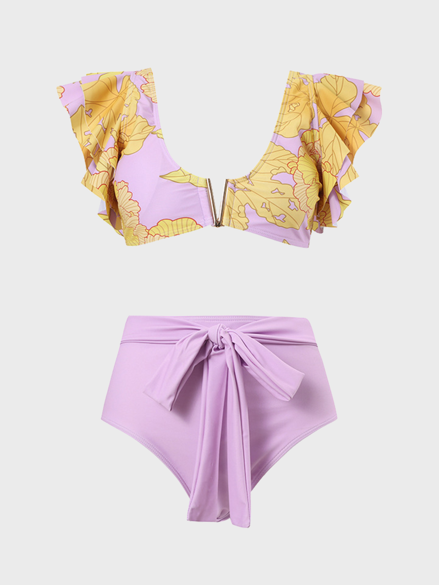Retro Glamour Bikini Three-Piece Set