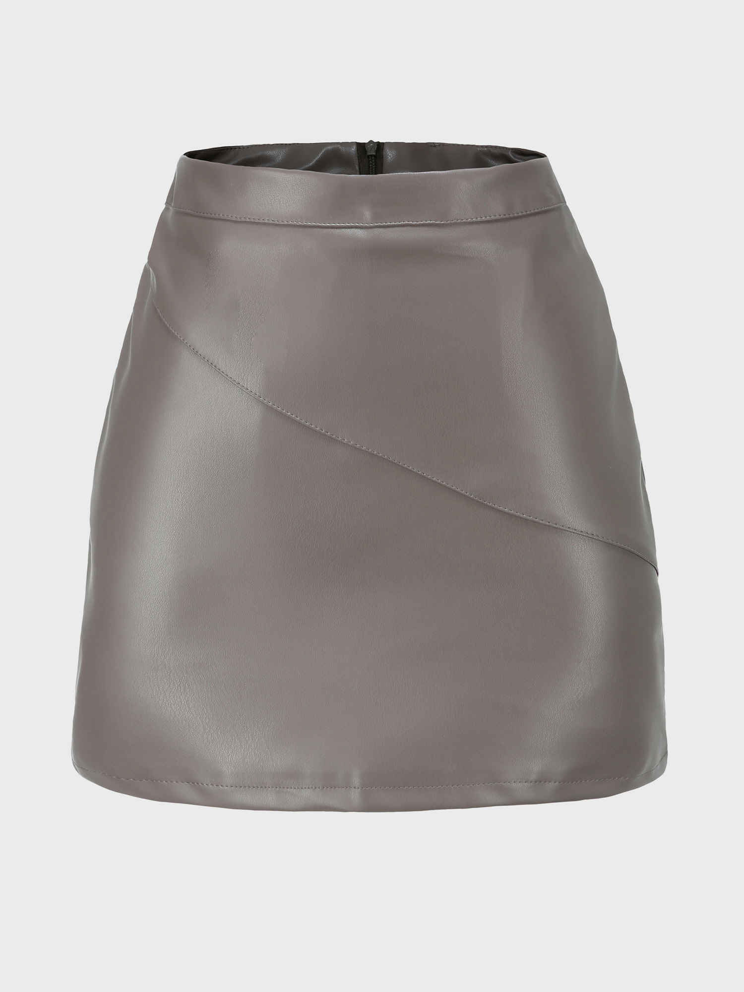 Simplicity High Waist Leather Skirt