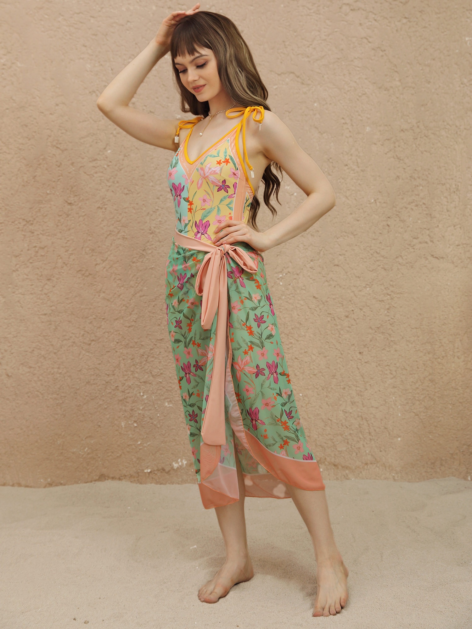 Blooming Spring Wrap Skirt