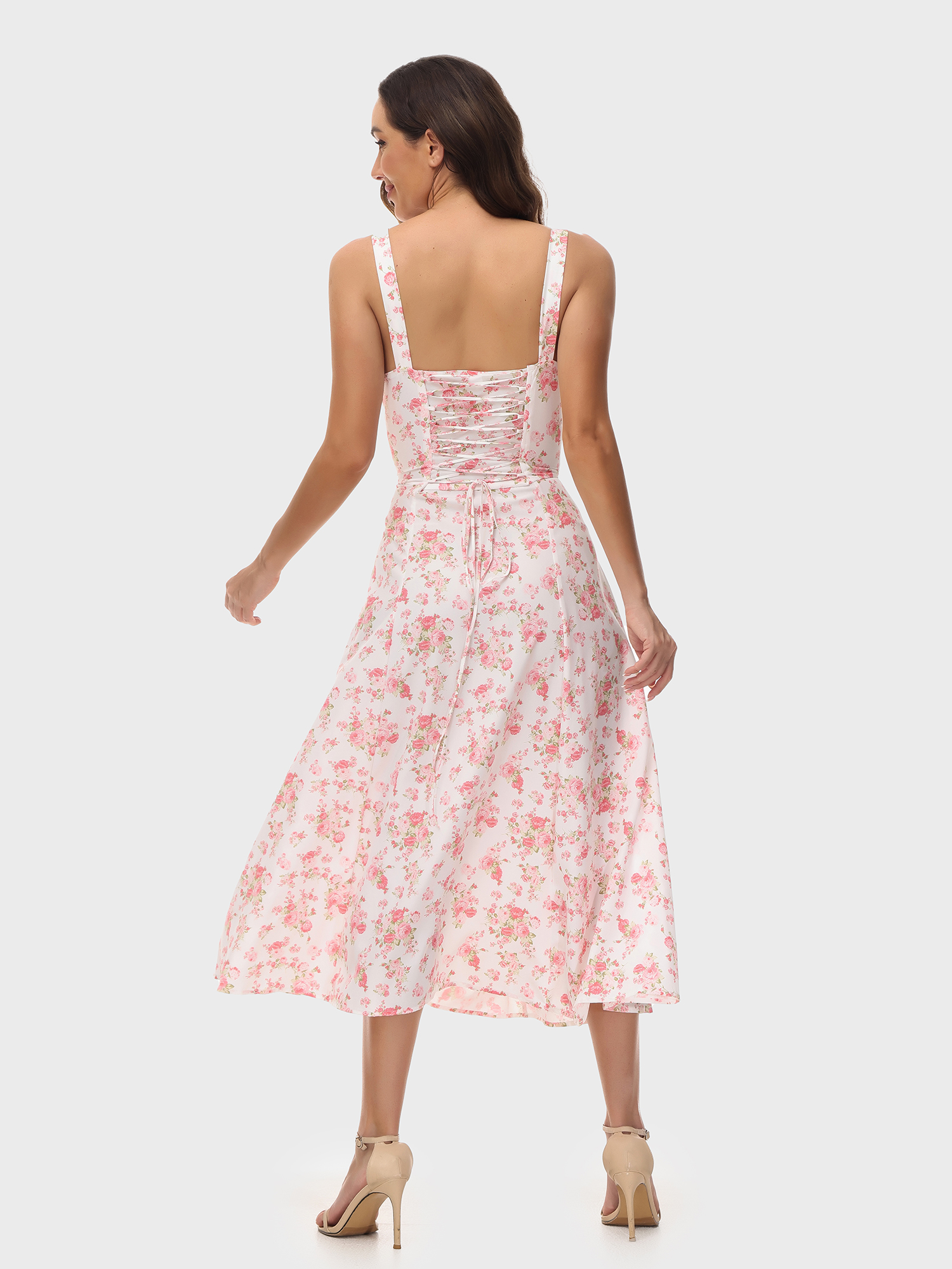 Summer Corset Floral Dress