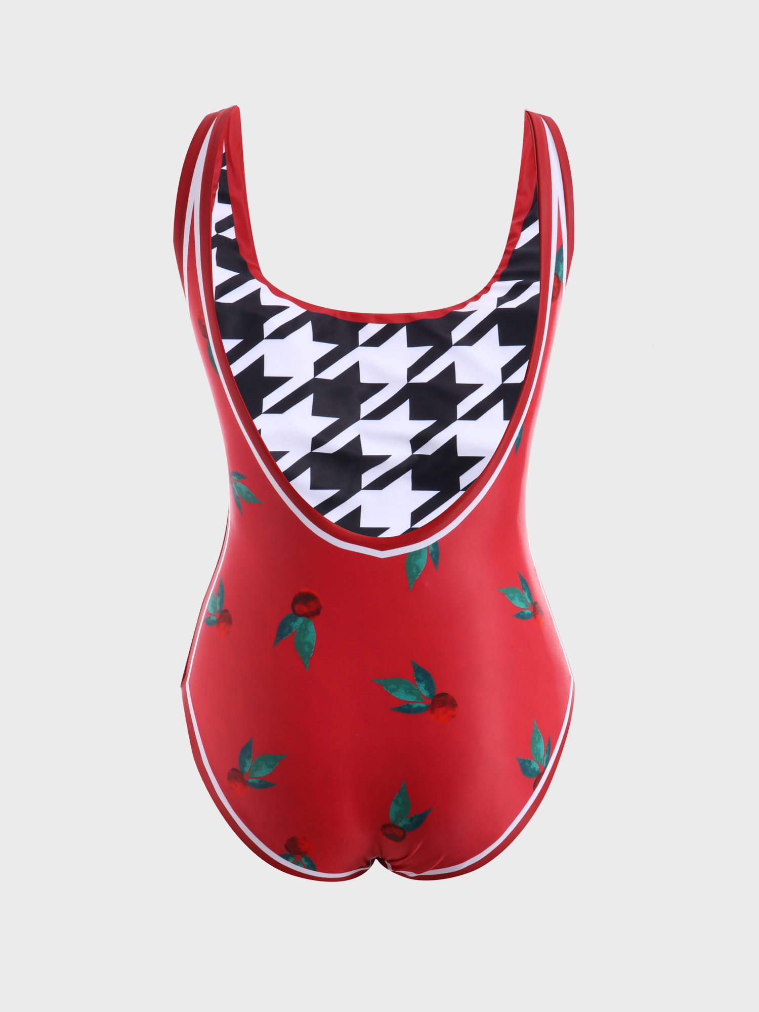 Reversible U-Neck One-Piece Swimsuit