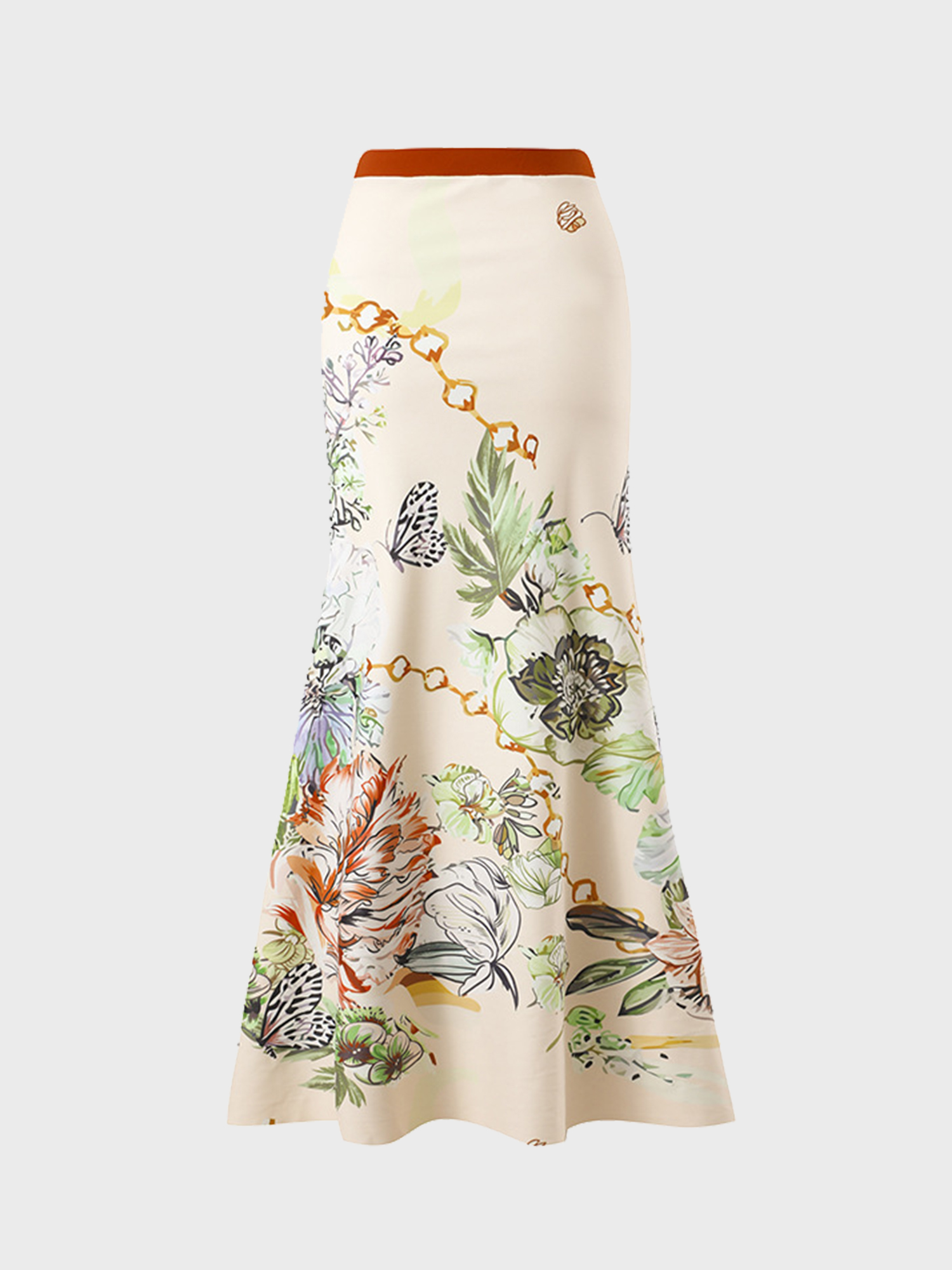Tasteful Painting Swim Wrap Skirt