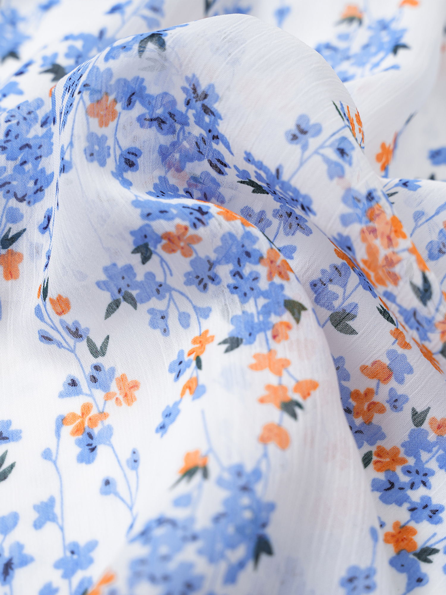 Sprightly Bouquet Mid-Sleeves Mini Dress