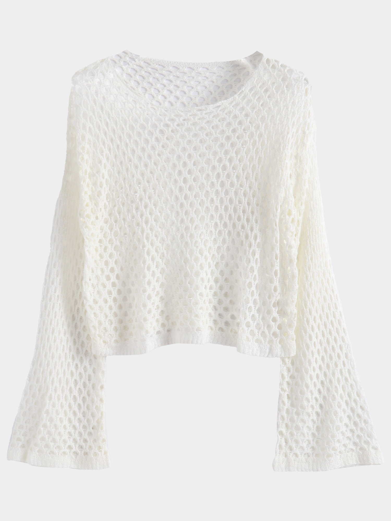 Mesh Net Chic Cutout Crop Top