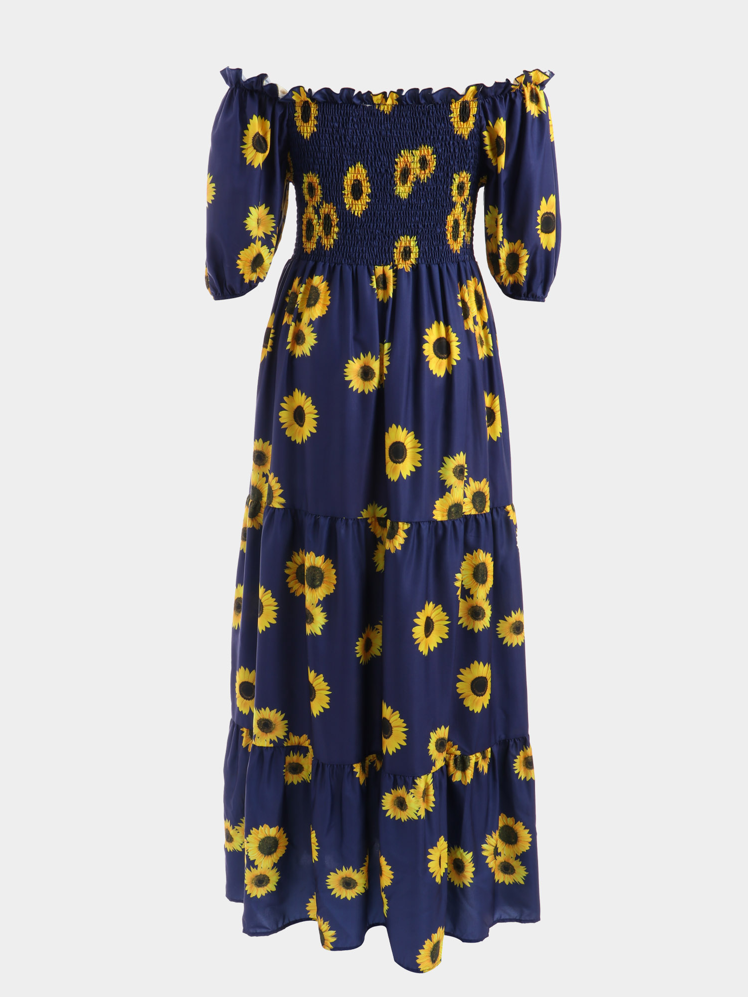 Dainty Off-Shoulder Maxi Dress