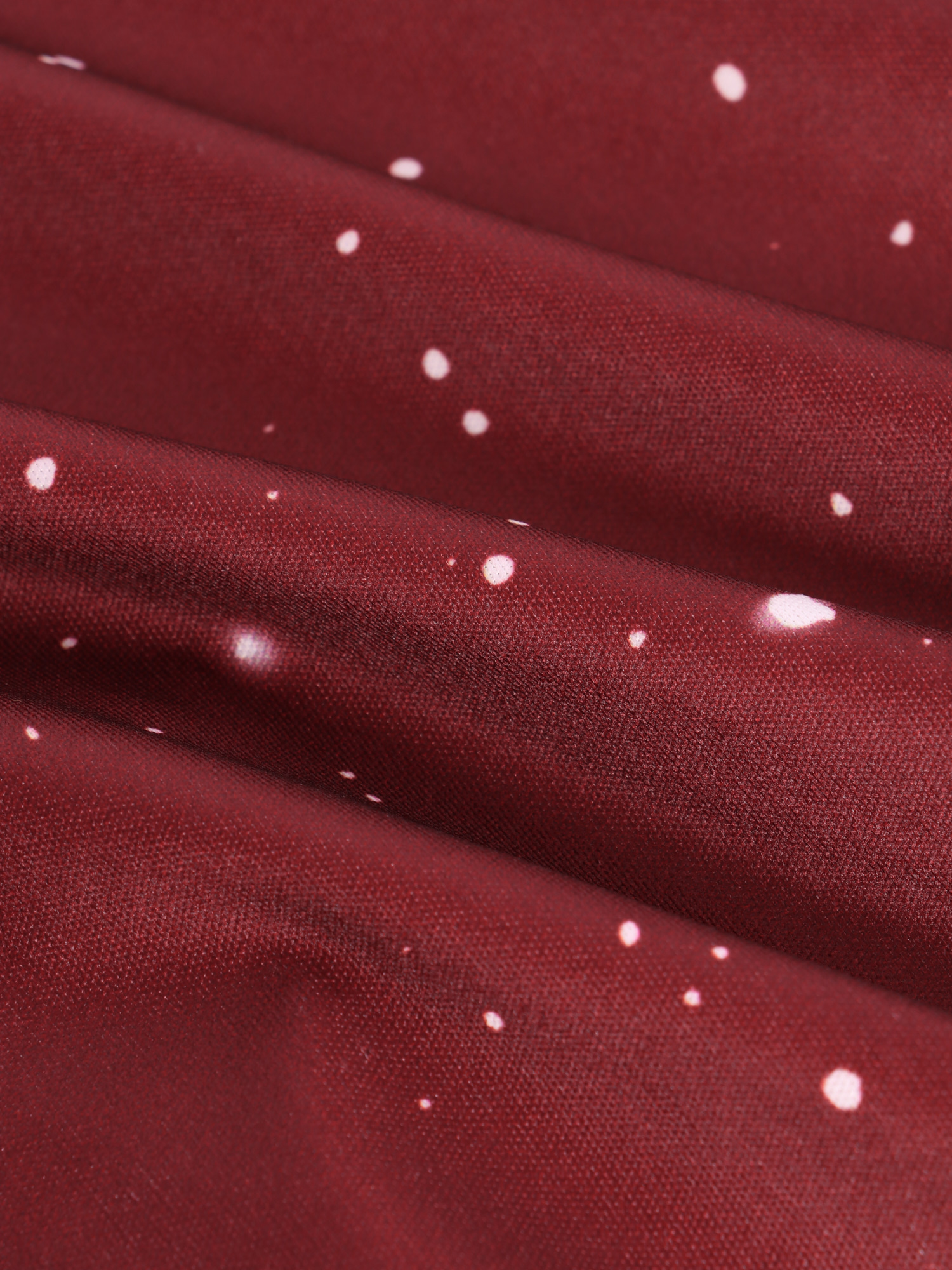 Deep-V Tiered Pleated Star Dress