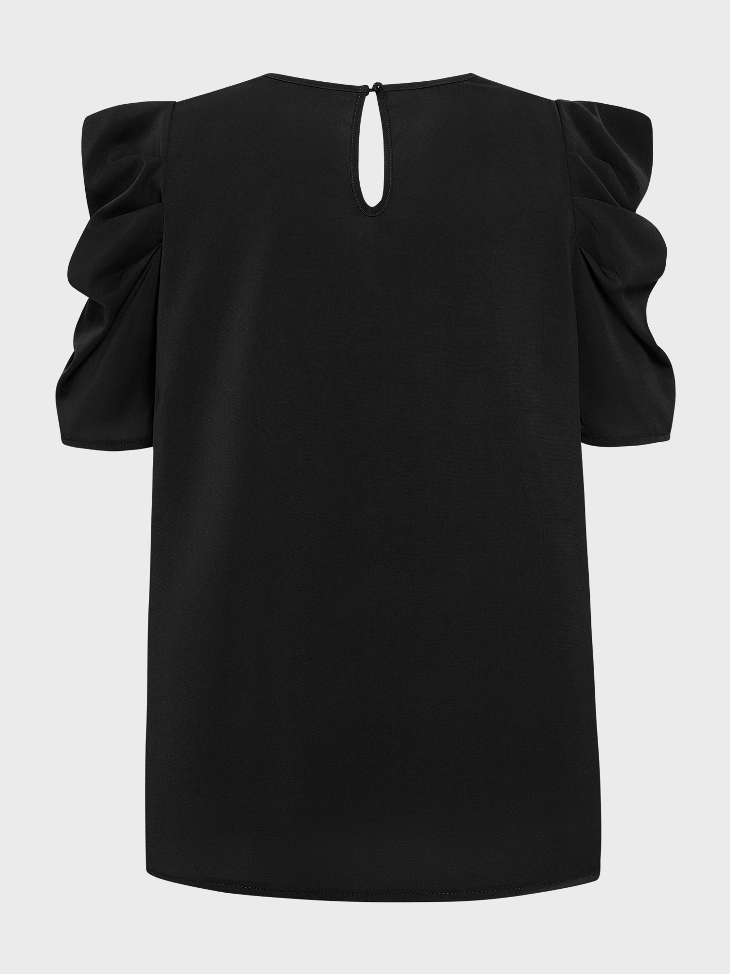 Bowknot Puff Sleeves Top