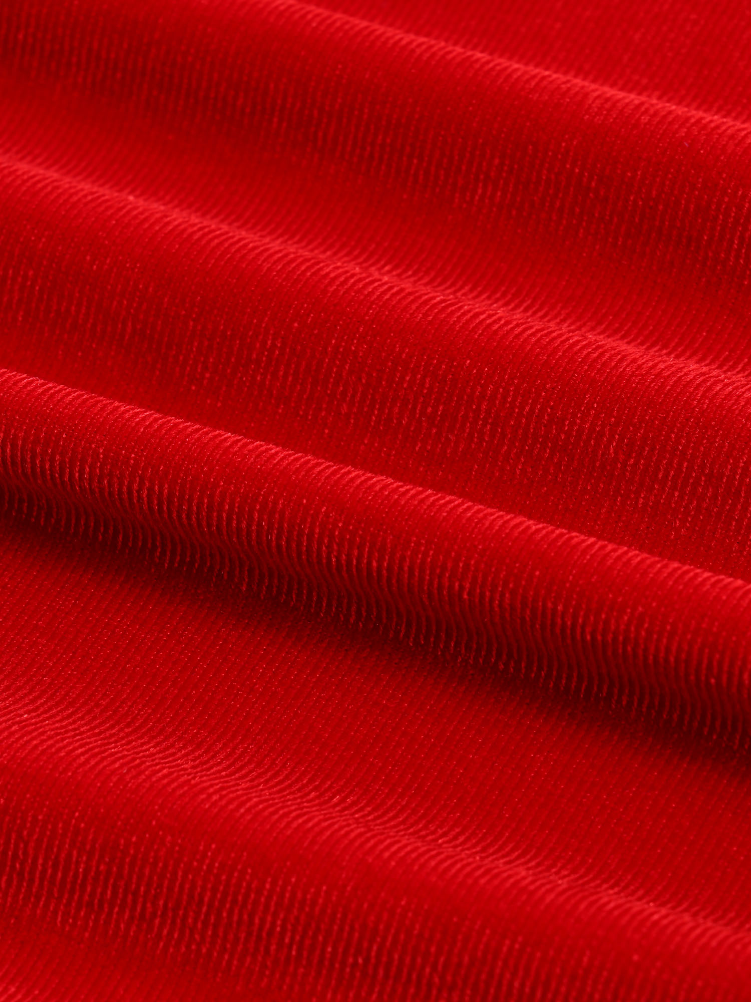 Elastic Vintage Velvet Straight Pants