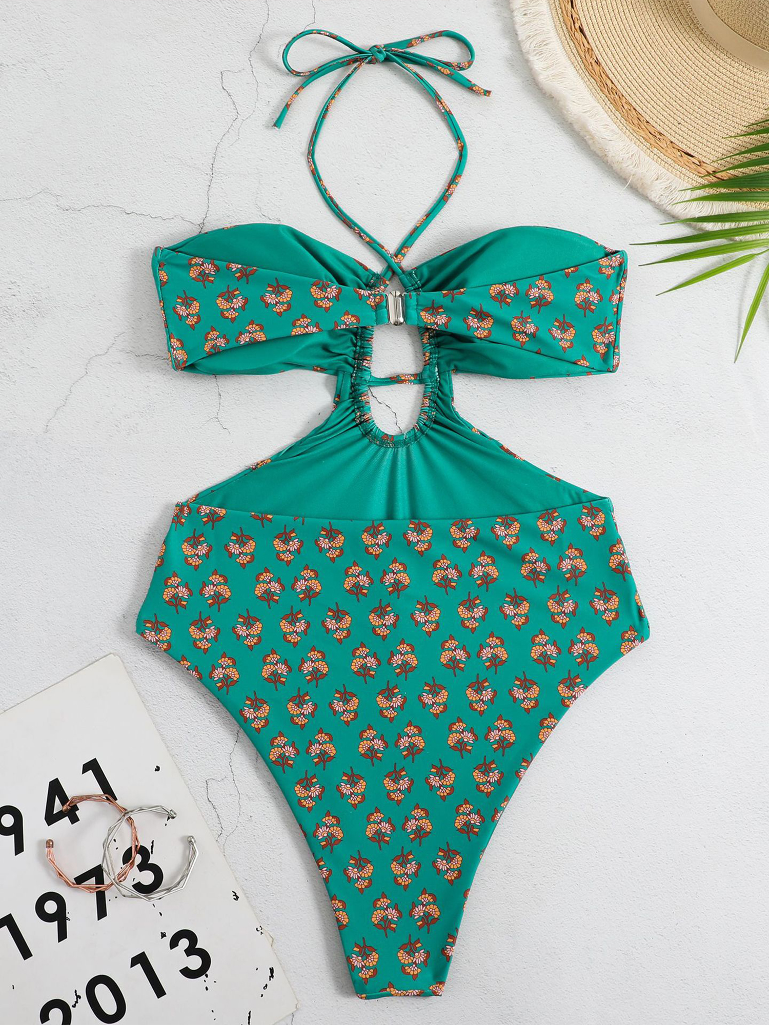 Retro Exotic One-Piece Swimsuit