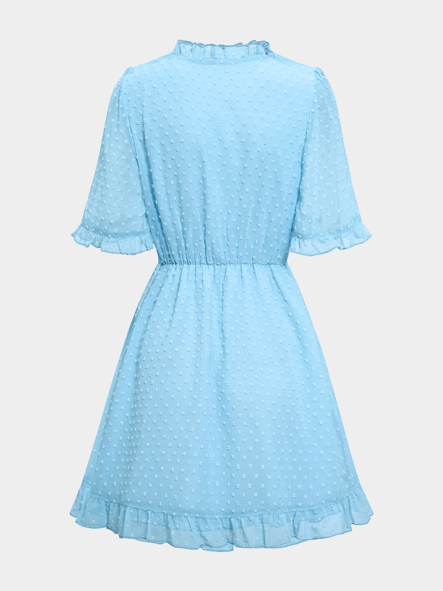 Vigorous Ruffle Trim Mini Dress