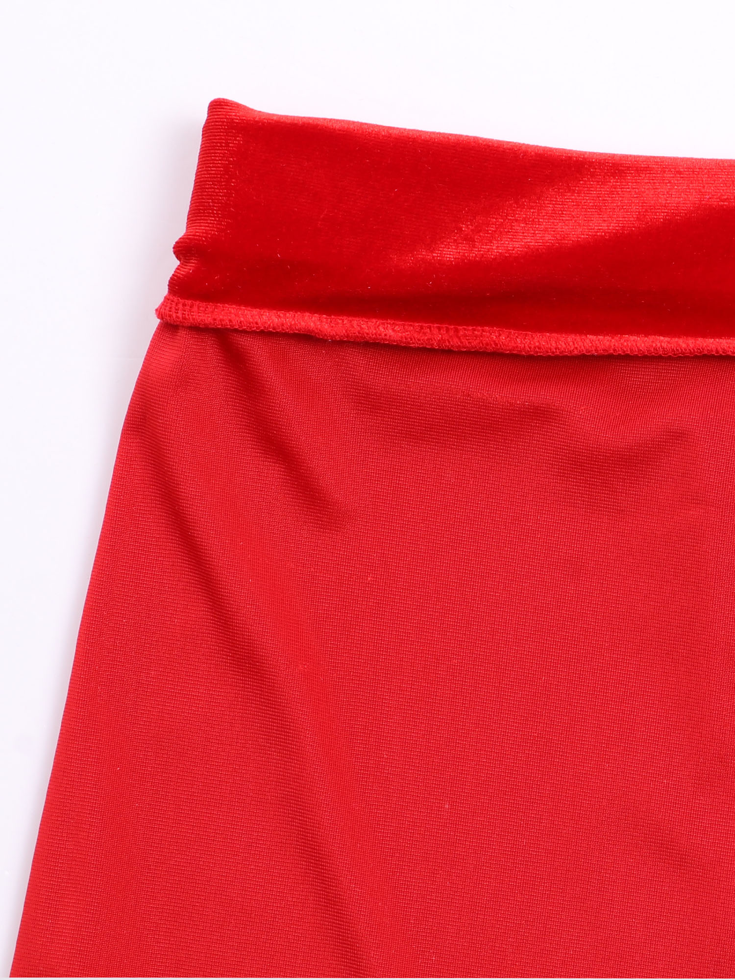 Elastic Vintage Velvet Straight Pants