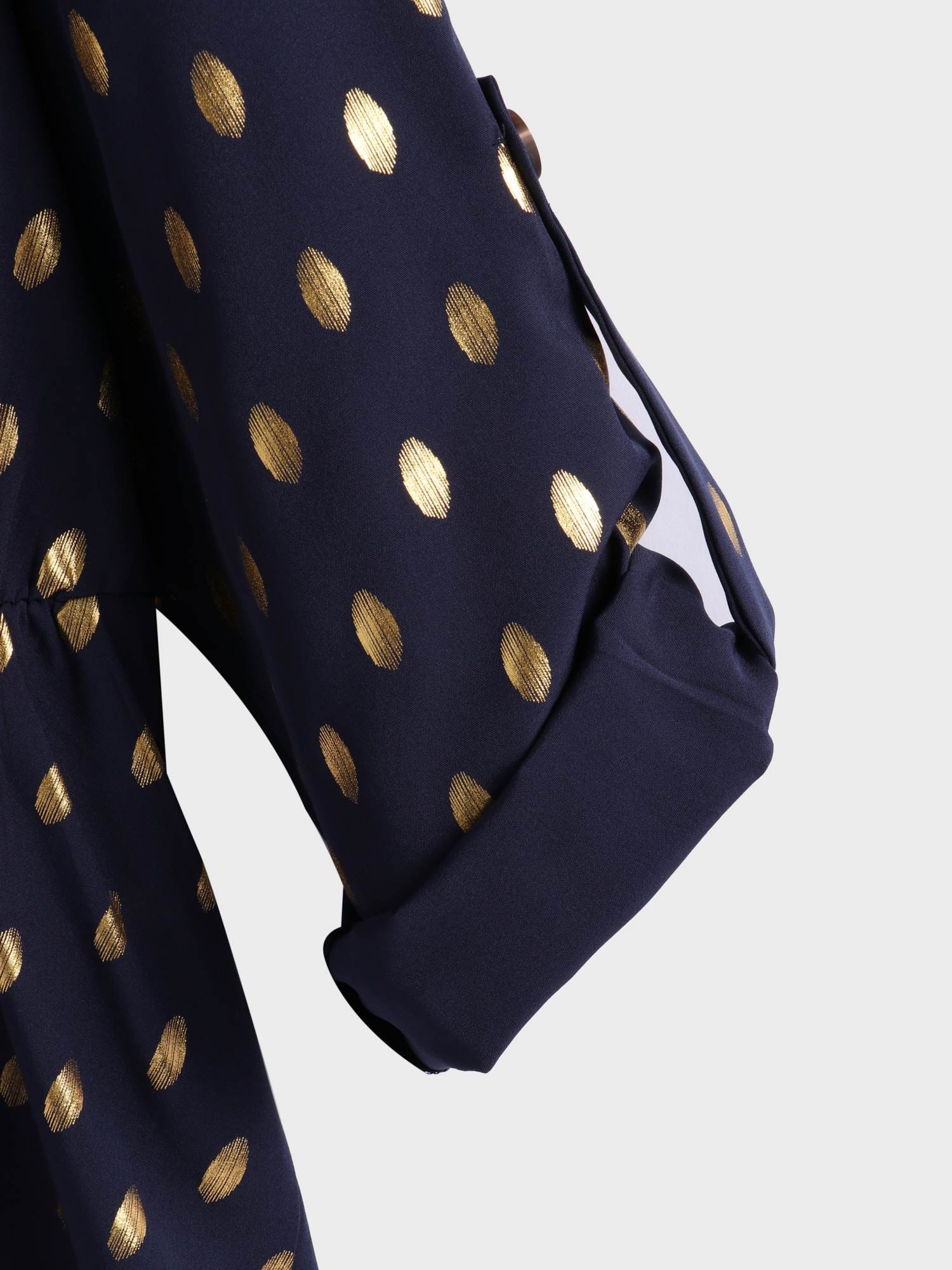 V-neck Slim Waist Blouse Shirt