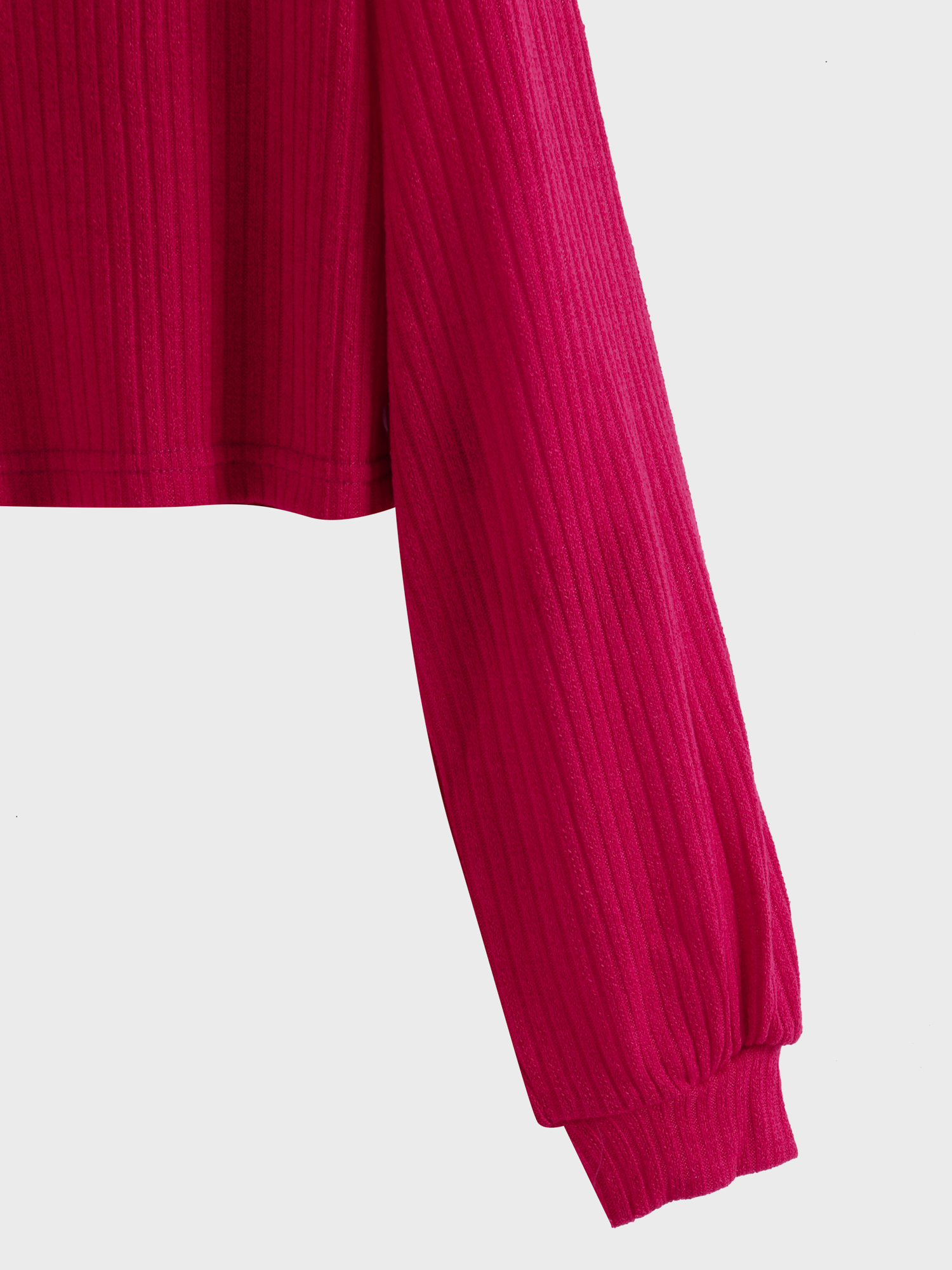 V-Neck Ribbed Chill Crop Top