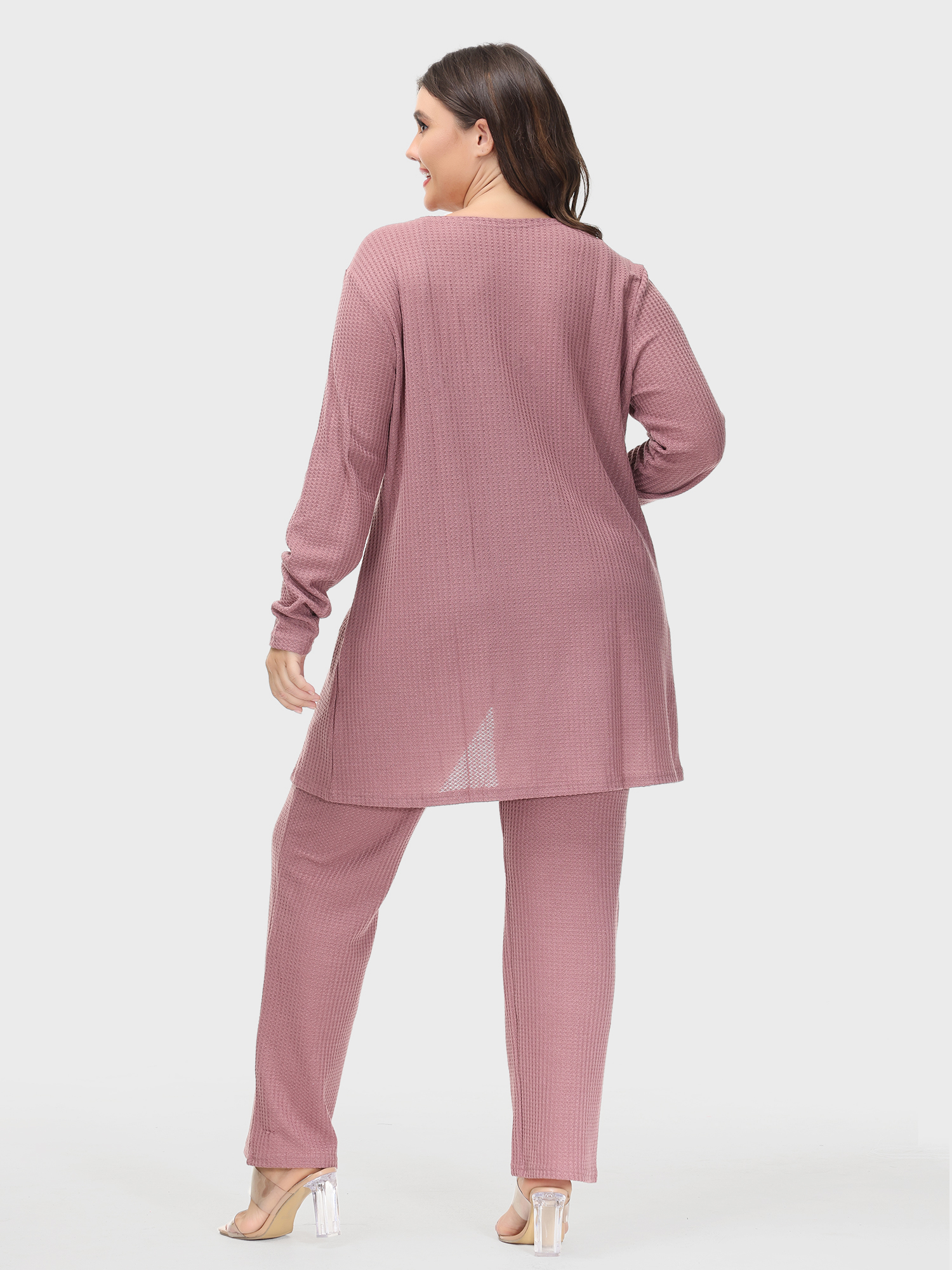 Waffle Knit Loungewear 3-Piece Set