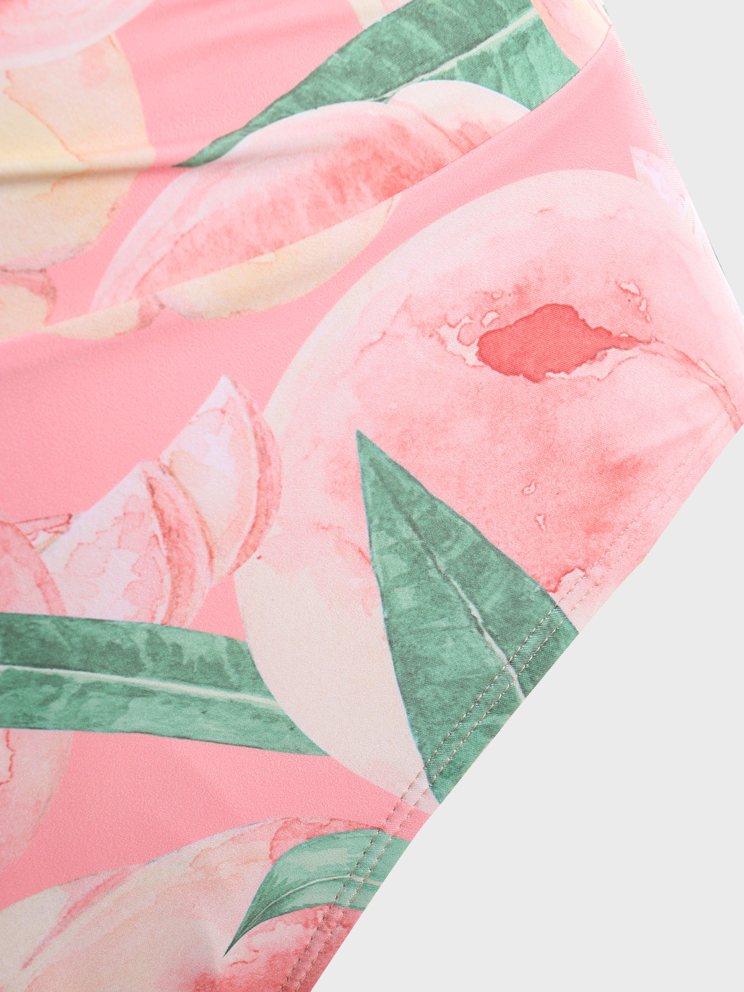 Lovely Peach Print One-Piece Swimsuit