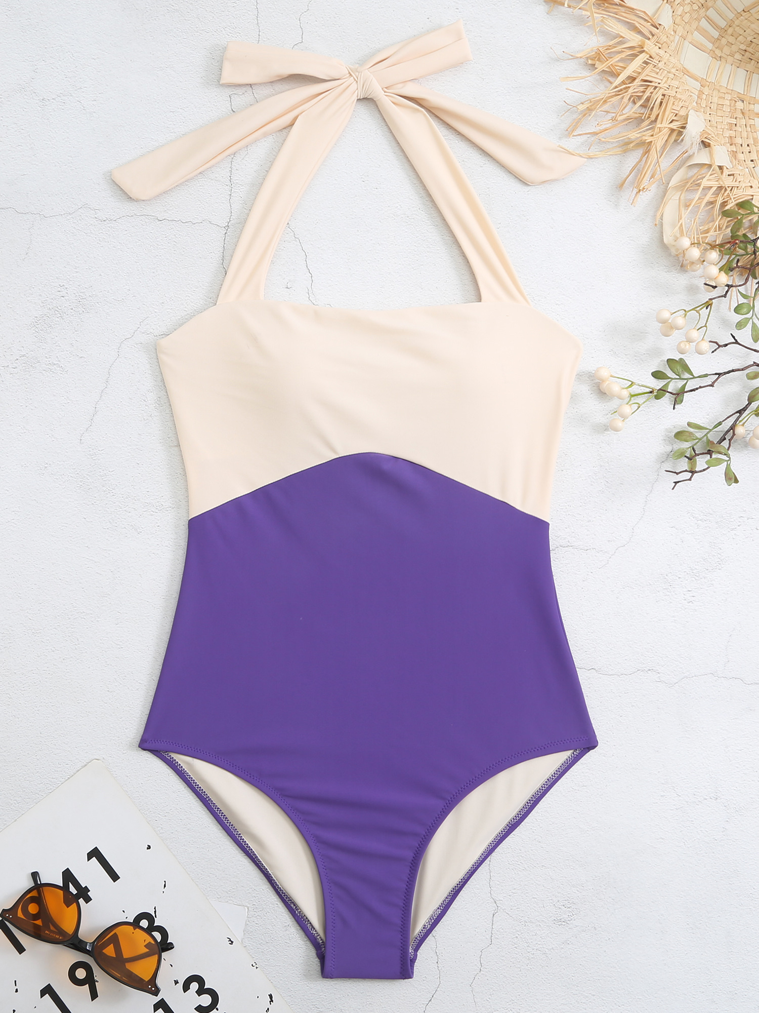 Reversible Concinnity Color Block One-Piece Swimsuit