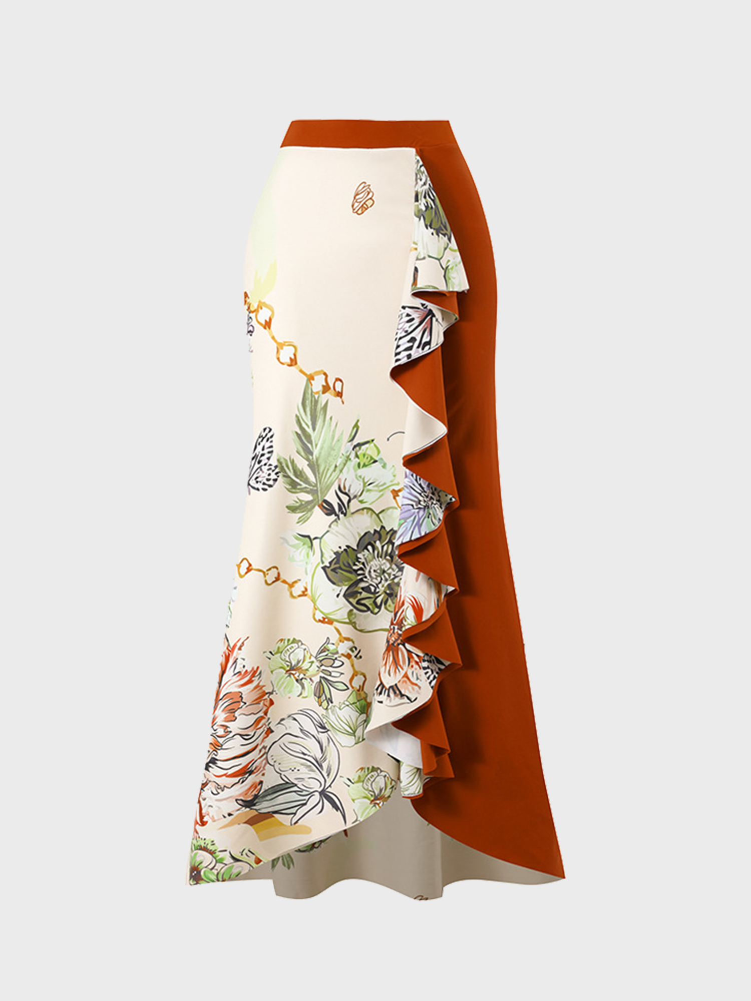 Tasteful Painting Swim Wrap Skirt