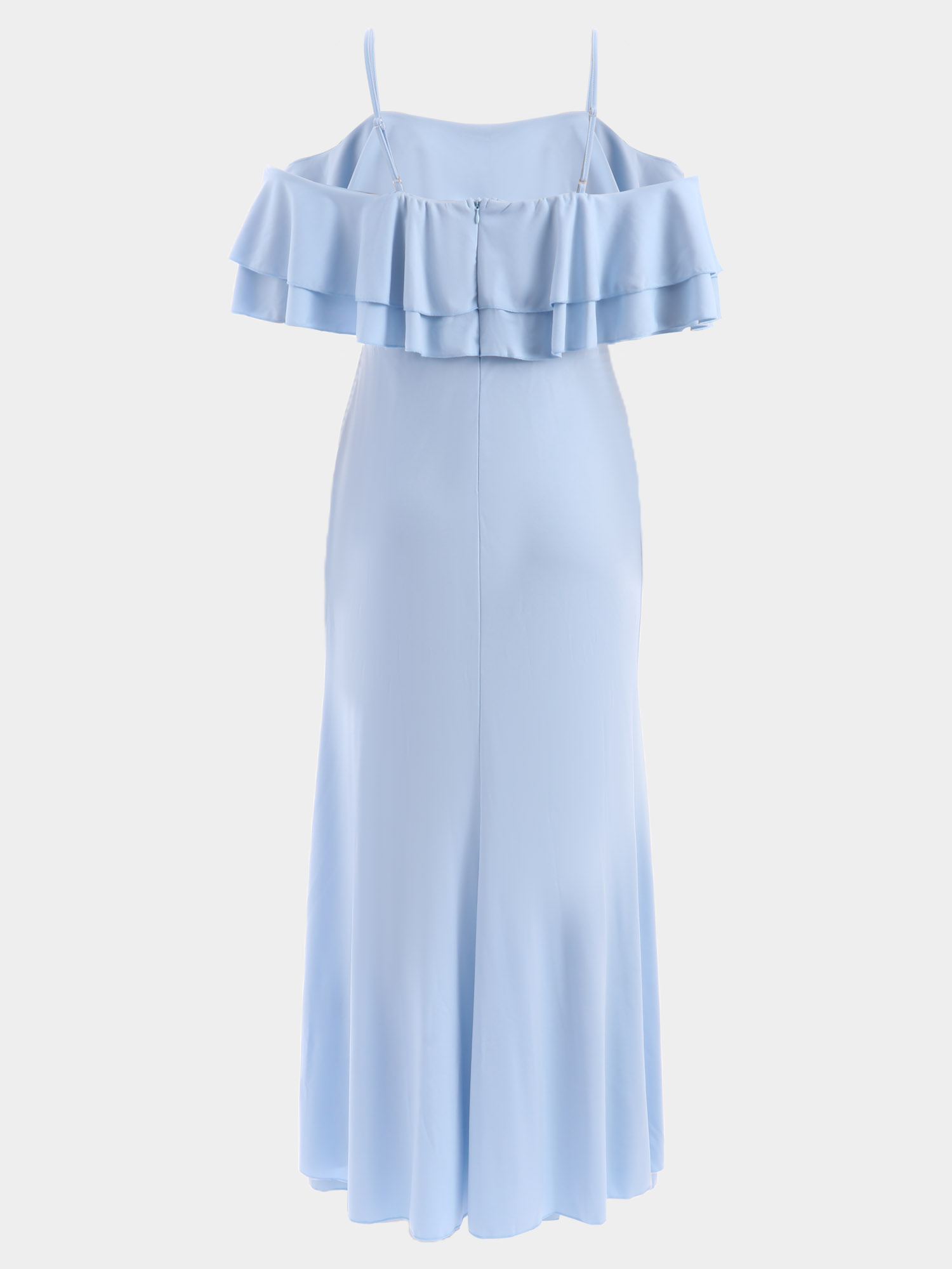 Baby Blue Elegant Dress with Side Split