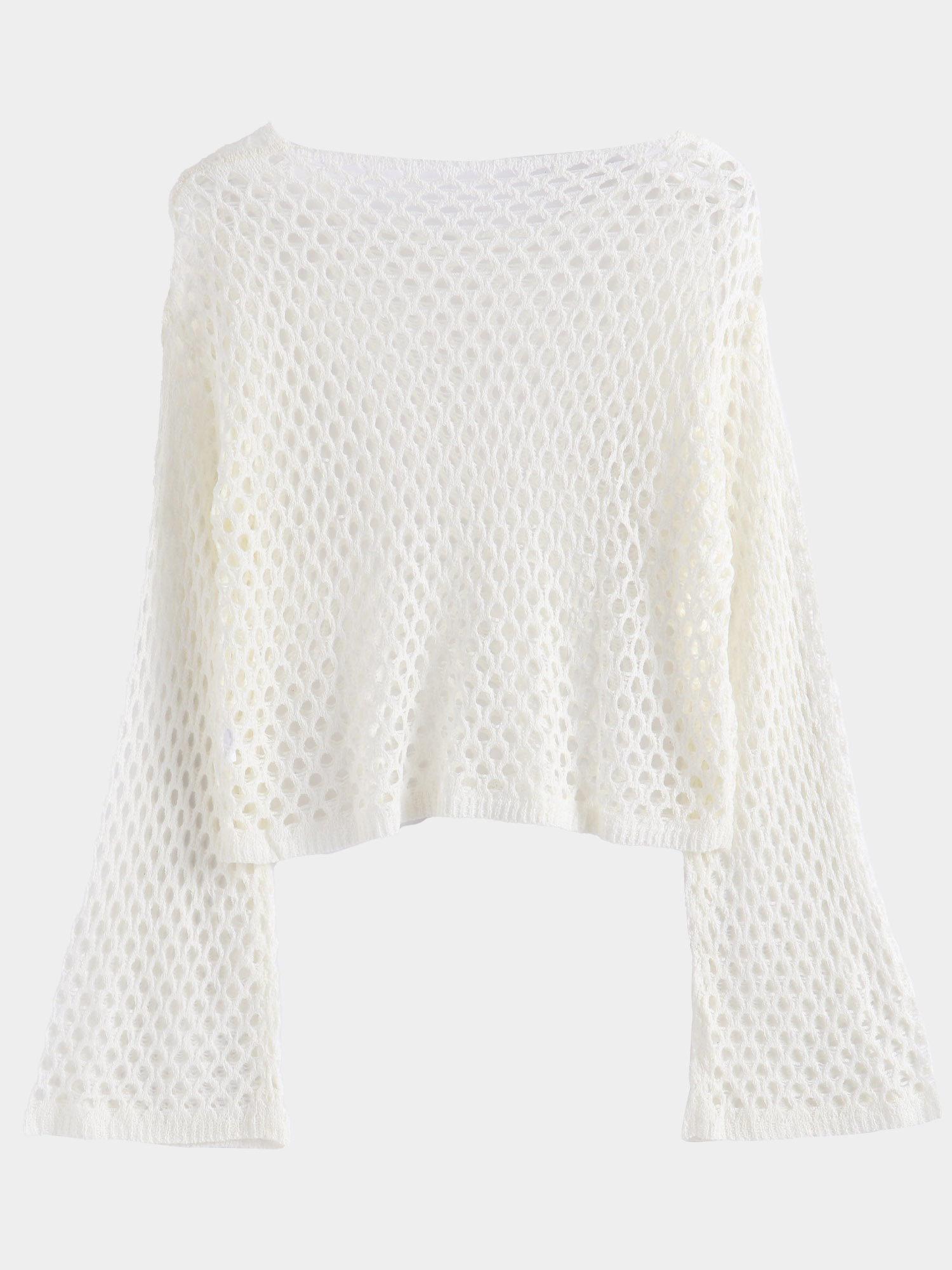 Mesh Net Chic Cutout Crop Top