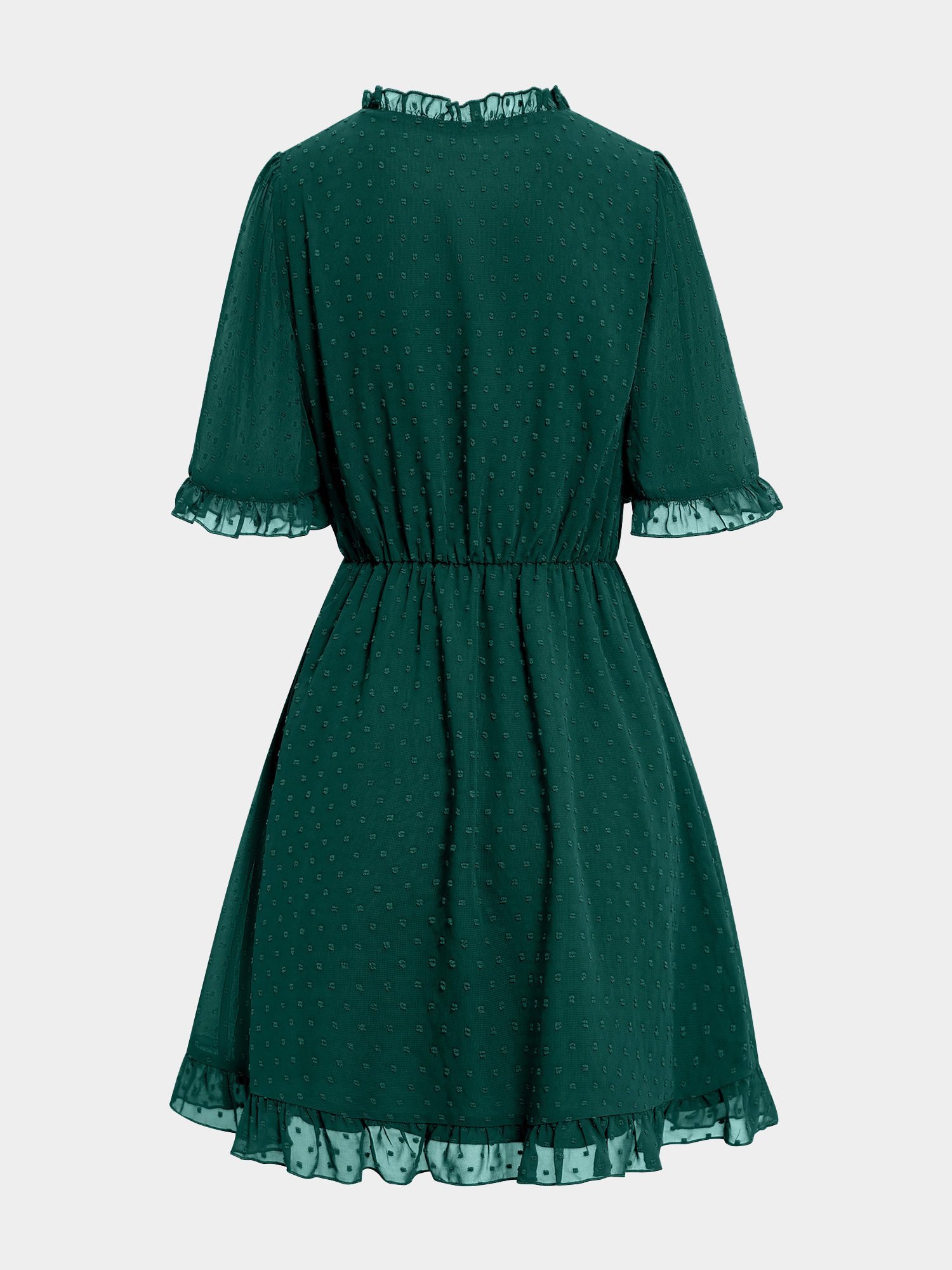 Vigorous Ruffle Trim Mini Dress