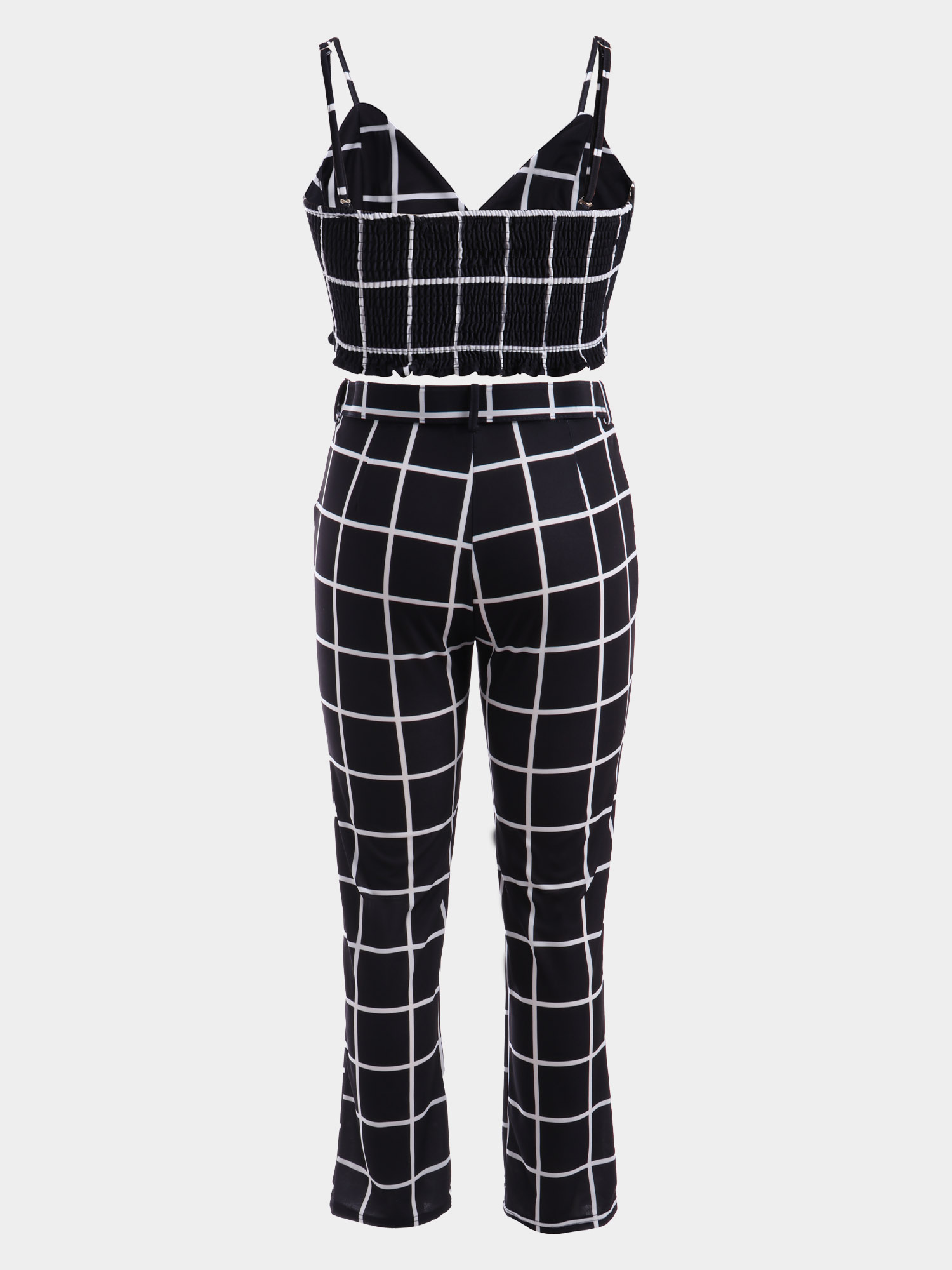 Personality Grid Print 2-Piece Set
