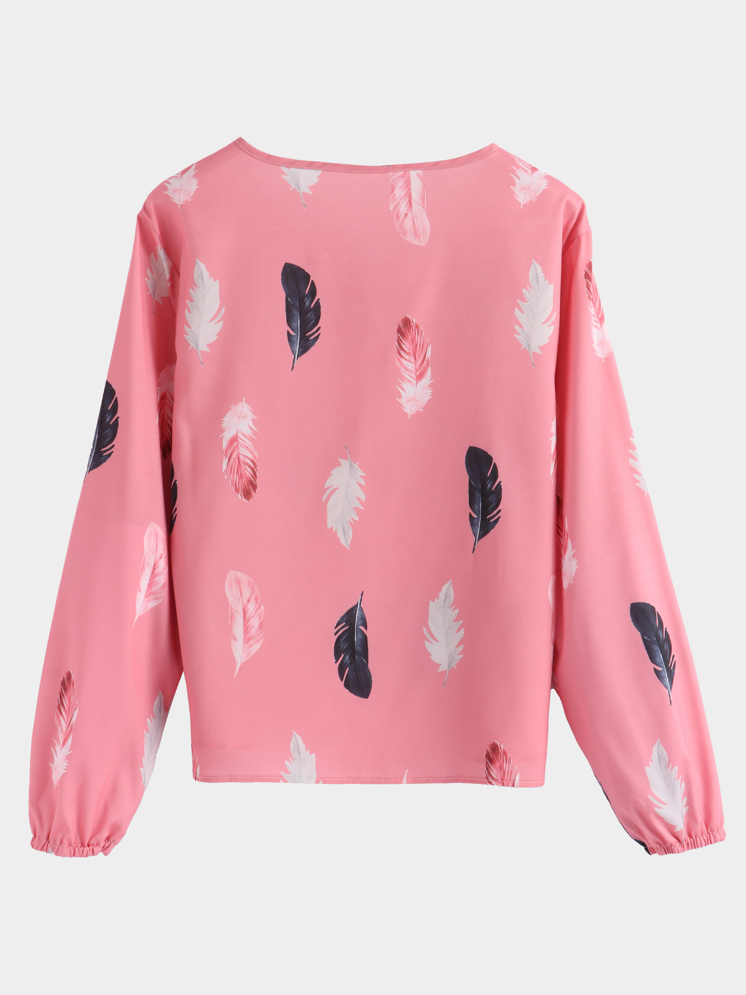 Posh Feather V-Neck Top