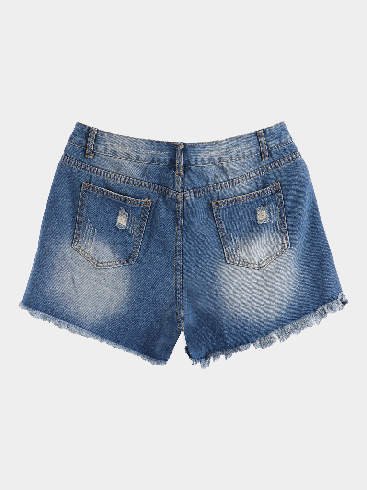 Hot Babes Fringe Denim Shorts