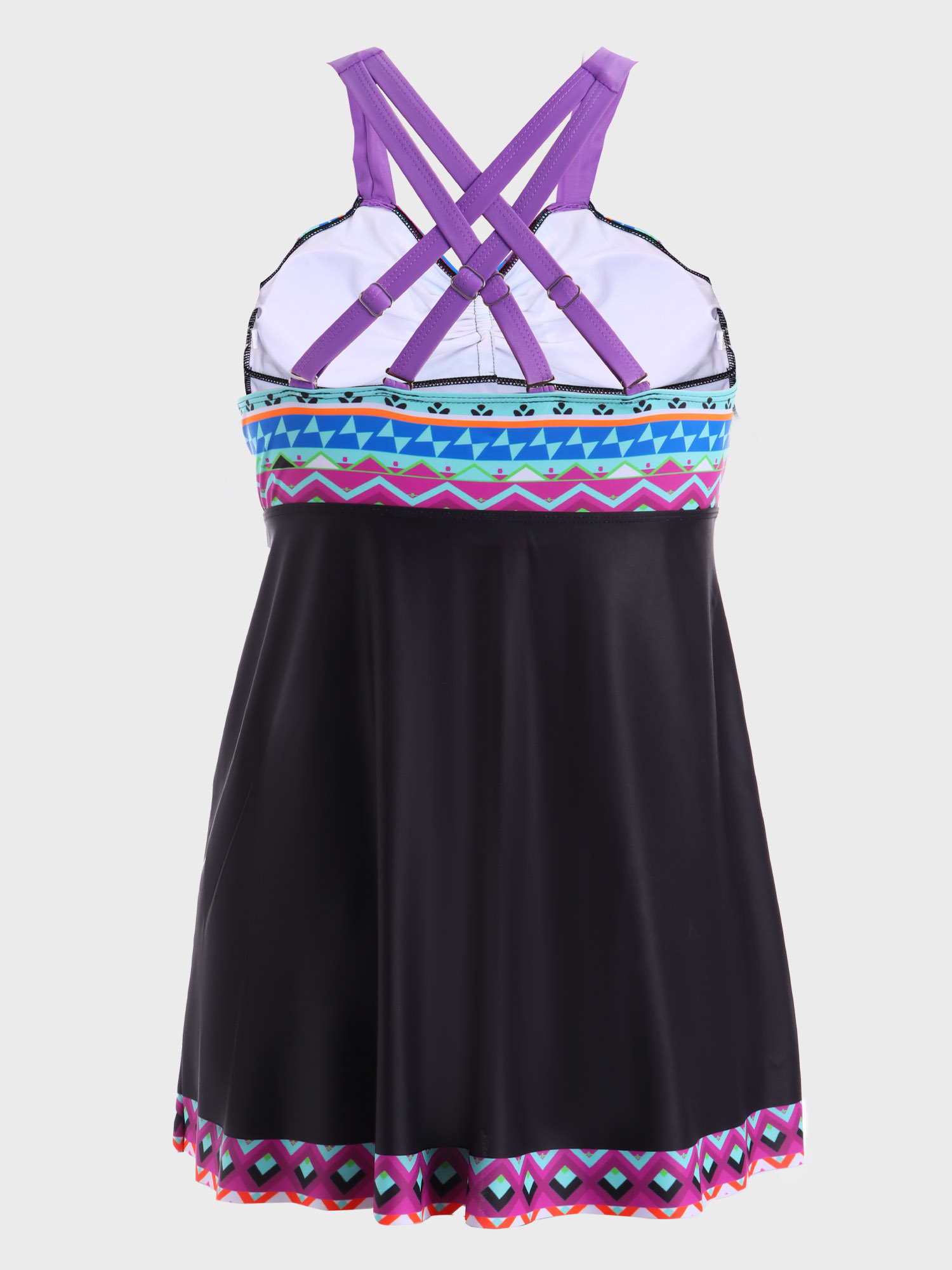 Sweetheart Geometrical Print Tankini