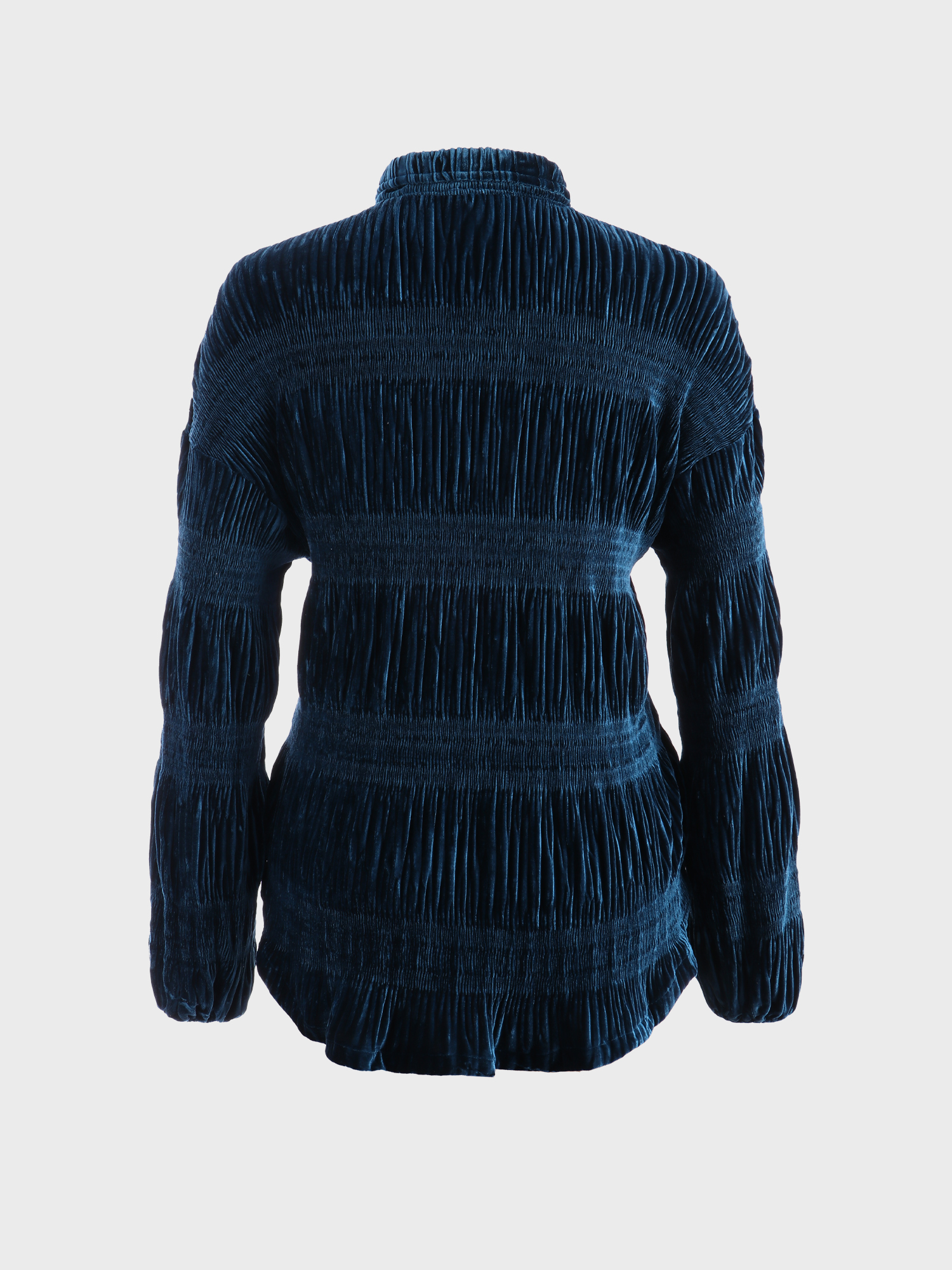 Soft Velvet Ruching Shirt