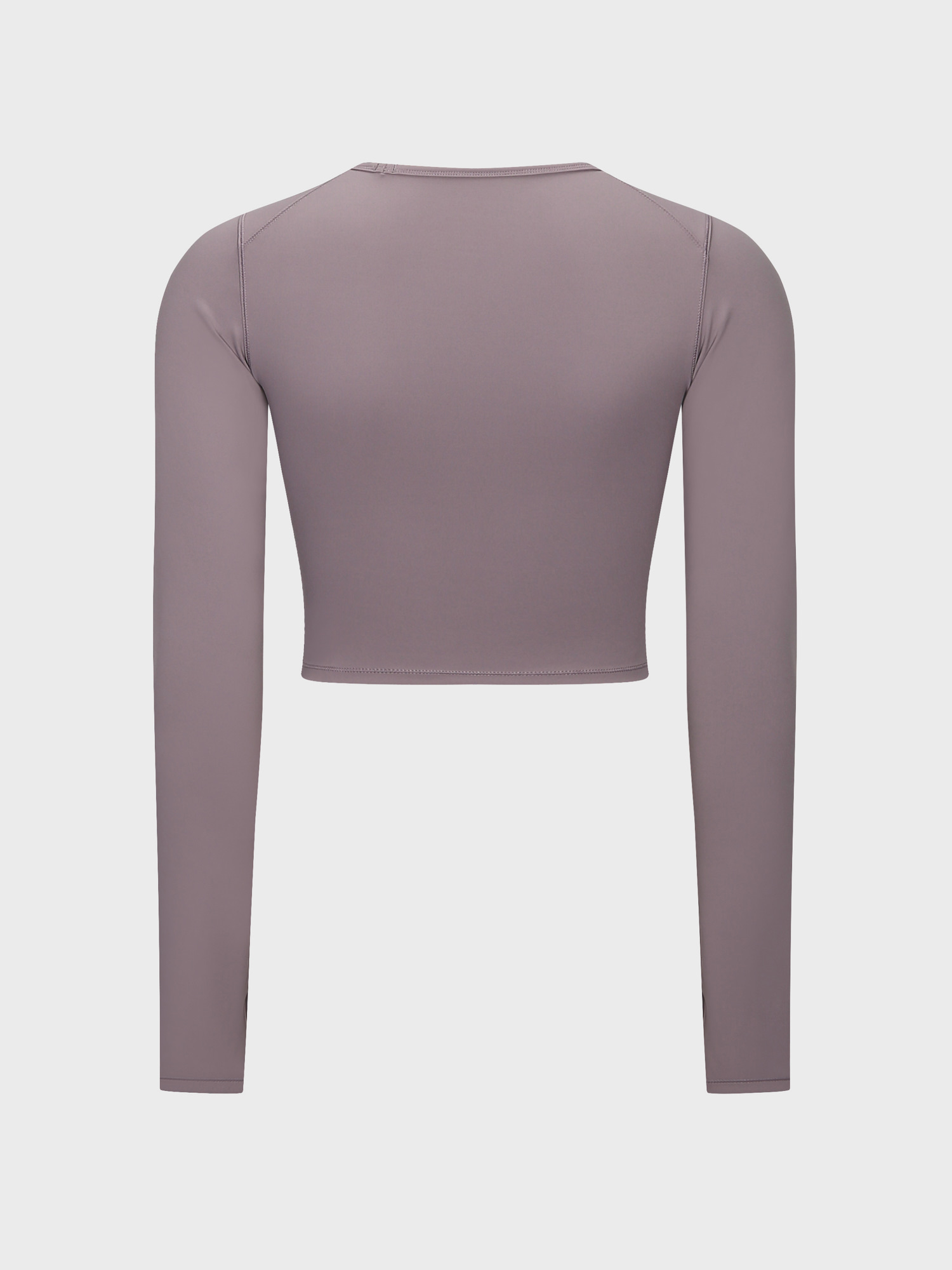 Slim Fit Nude Long Sleeve Yoga Crop Top