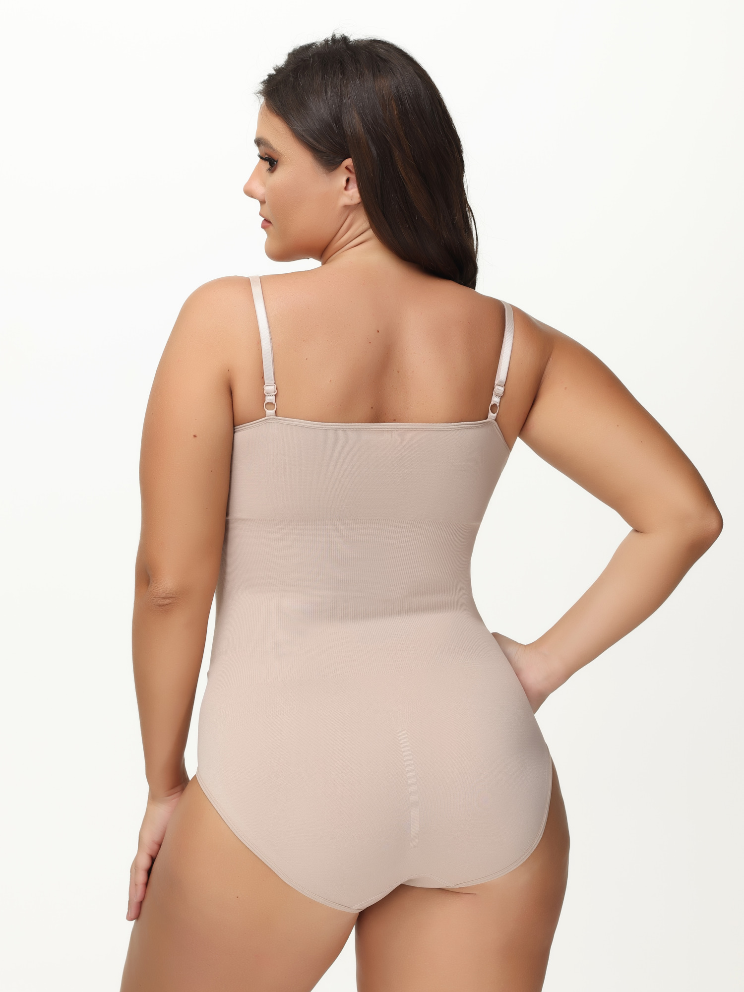 Ribbed Hip Lifting Shapewear Bodysuit