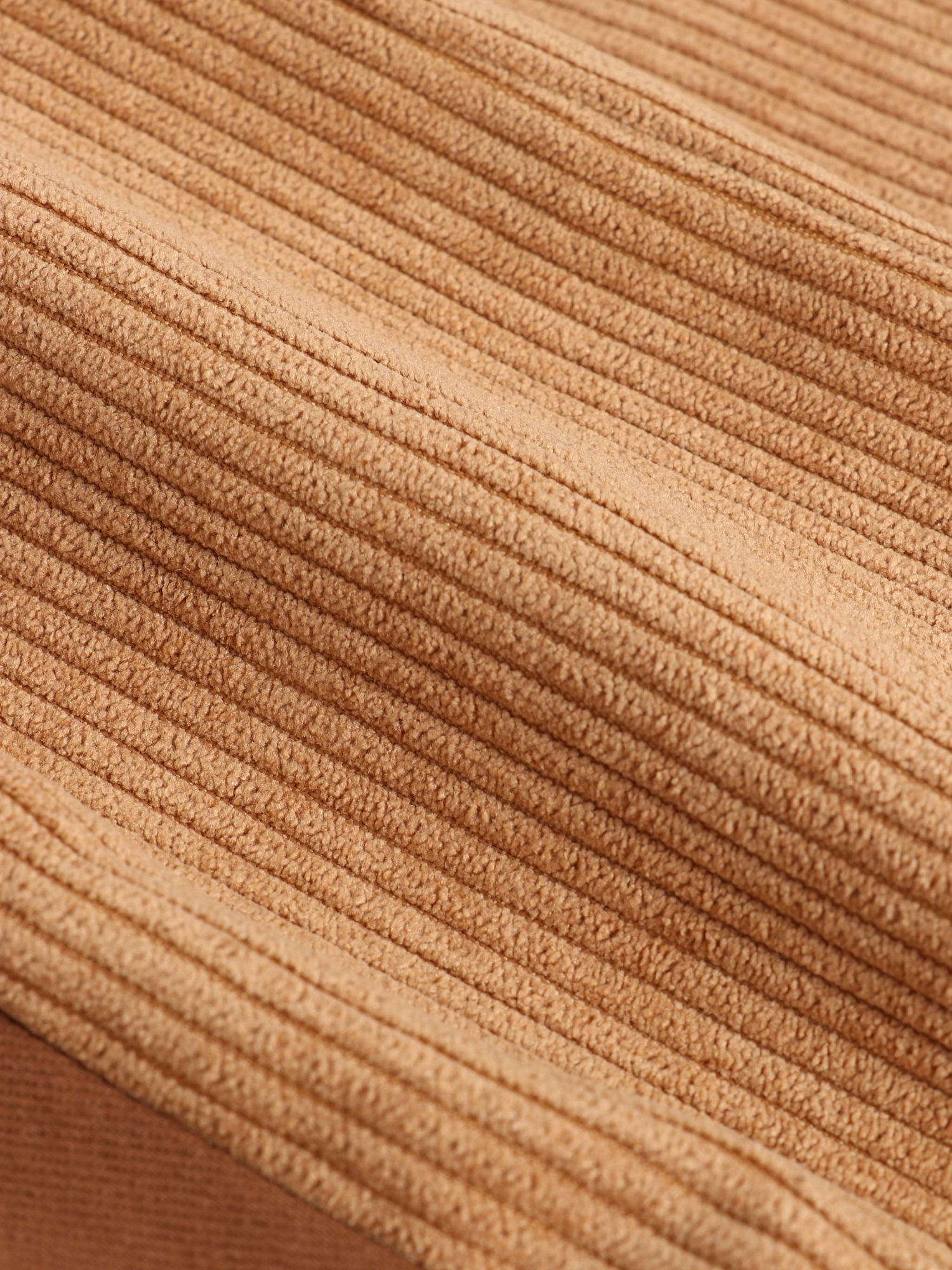 High Waist Straight Leg Colorblock Corduroy Pants with Pockets