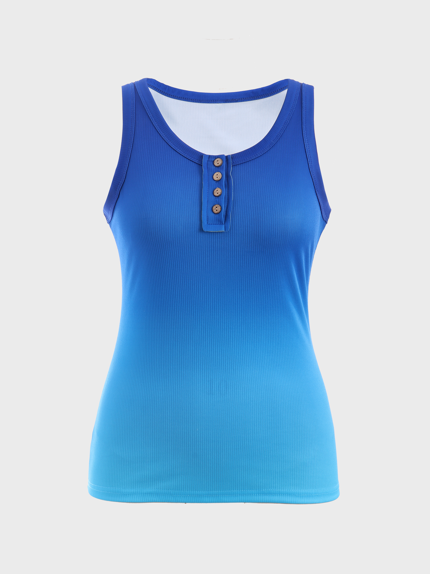 Ribbed Gradient Color Tank Top