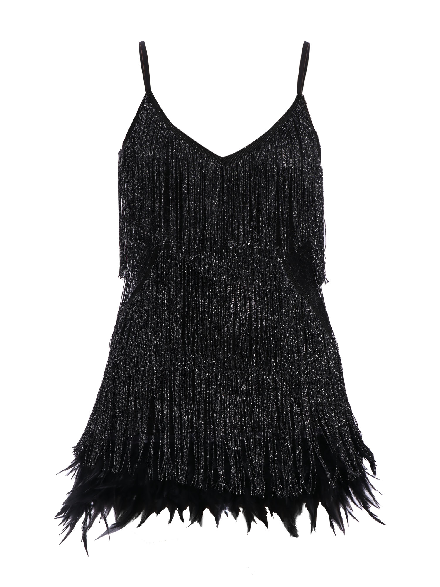 Fringe Latin Dance Mini Dress Hemwave