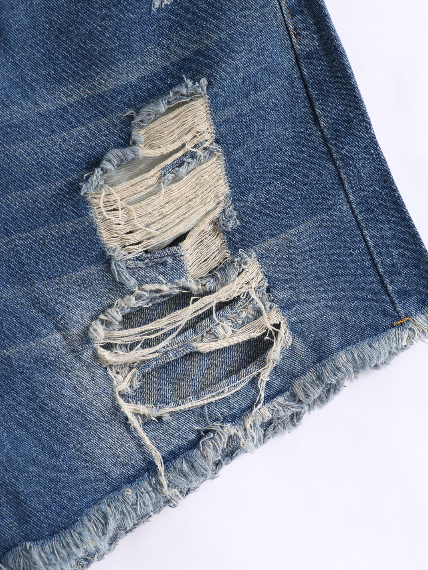 Hot Babes Fringe Denim Shorts
