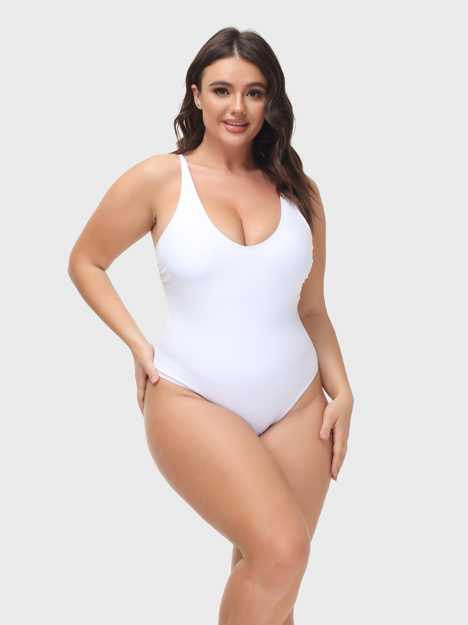 Sexy Back Lace-up Swim Bodysuit