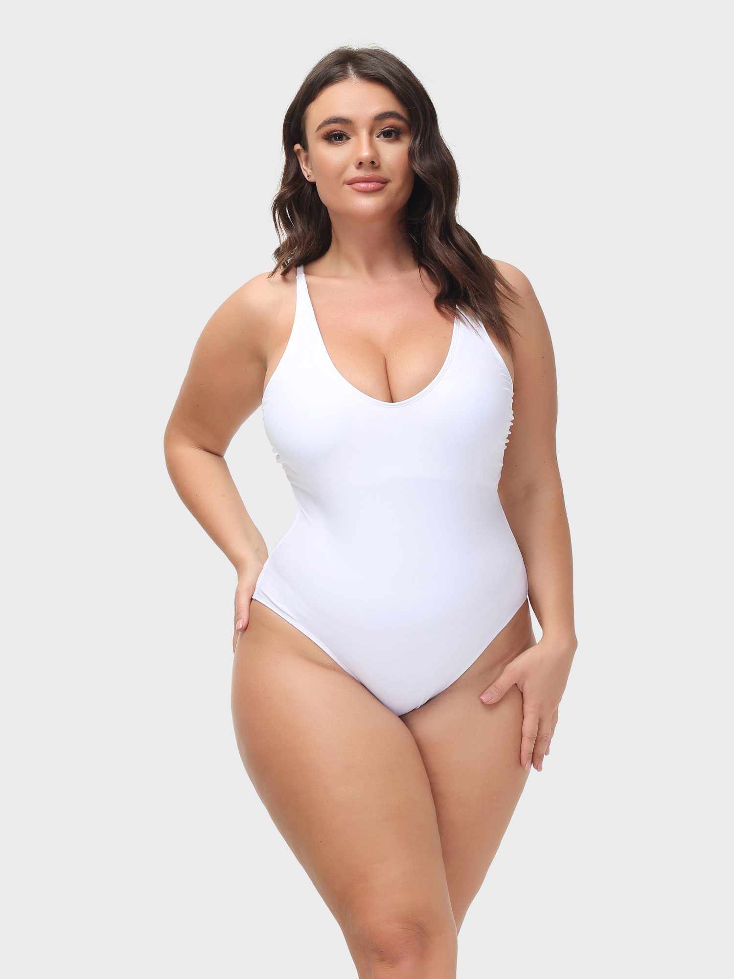 Sexy Back Lace-up Swim Bodysuit