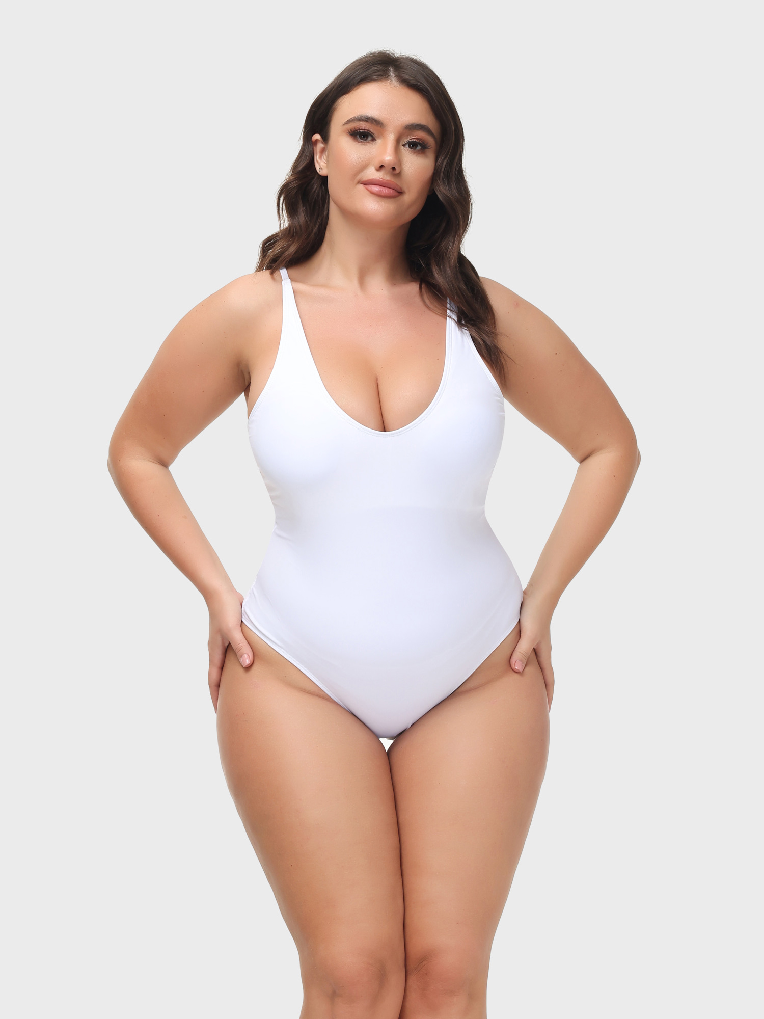 Sexy Back Lace-up Swim Bodysuit