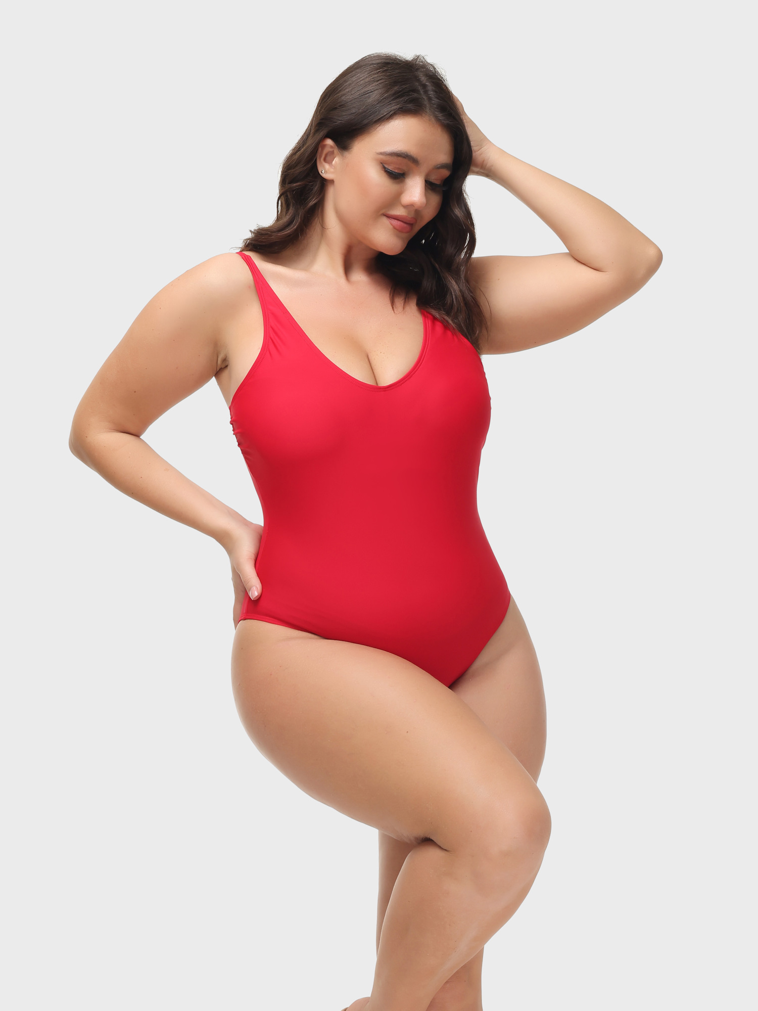 Sexy Back Lace-up Swim Bodysuit