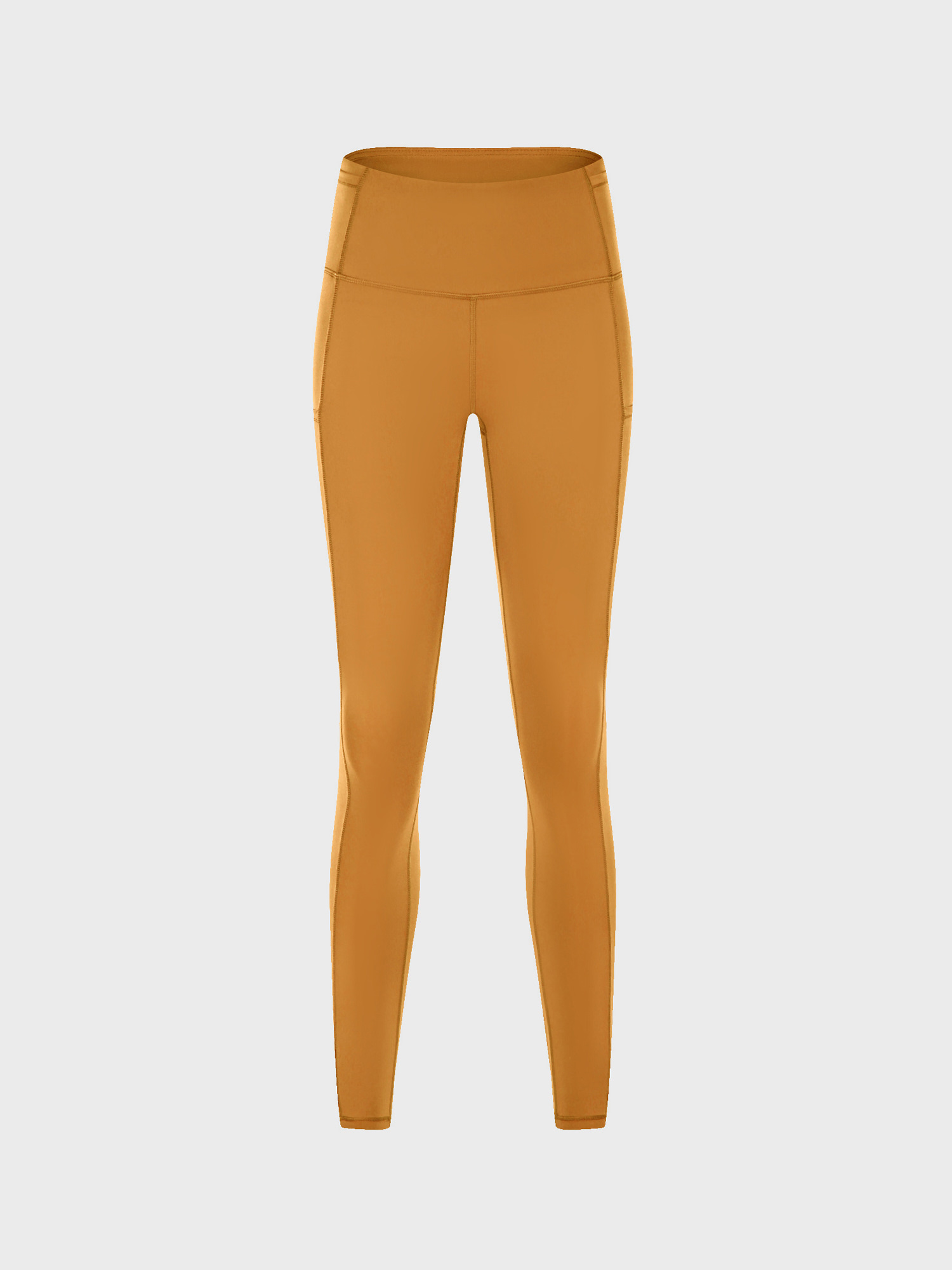 Stretchy High Waist 9/10 Double Fleece Soft Sports Yoga Leggings with Pockets