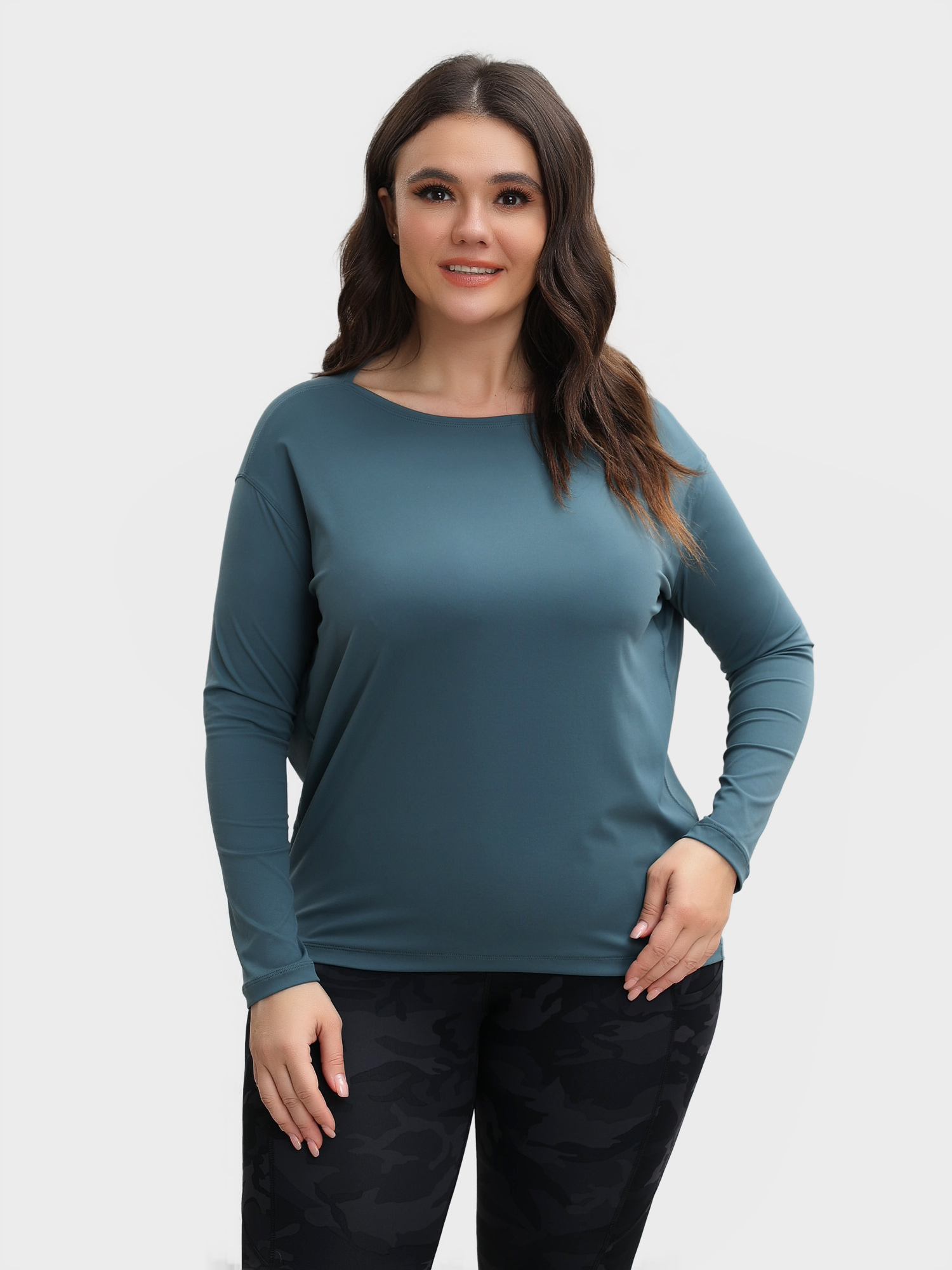 Naked Feeling Loose Long Sleeve Sports Yoga Top