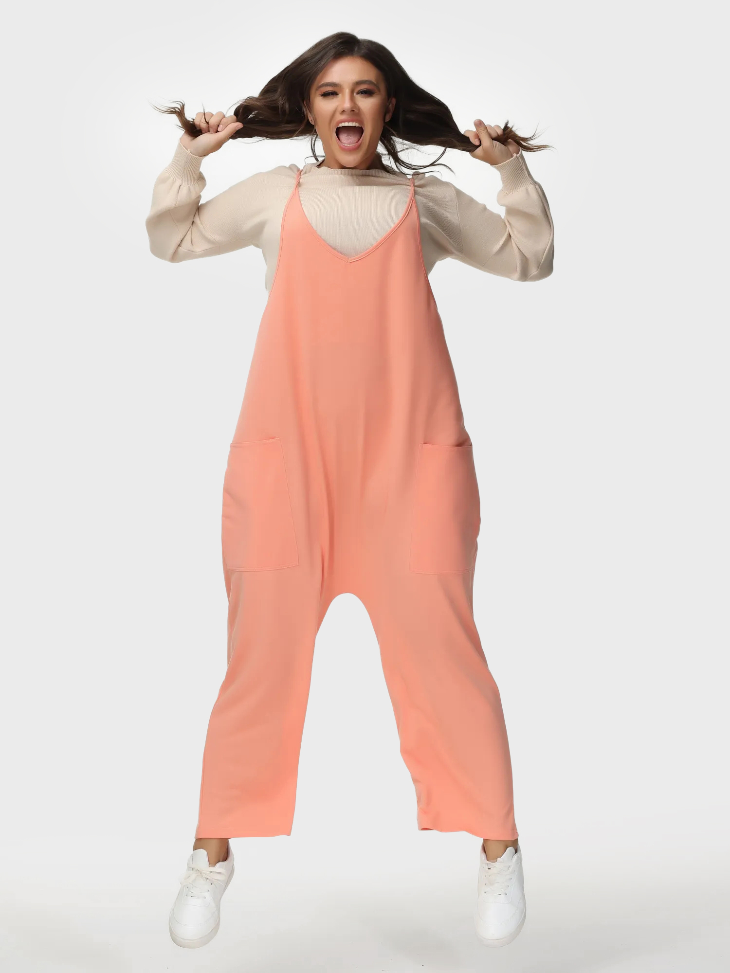 Casual Everyday Jumpsuit with Pockets