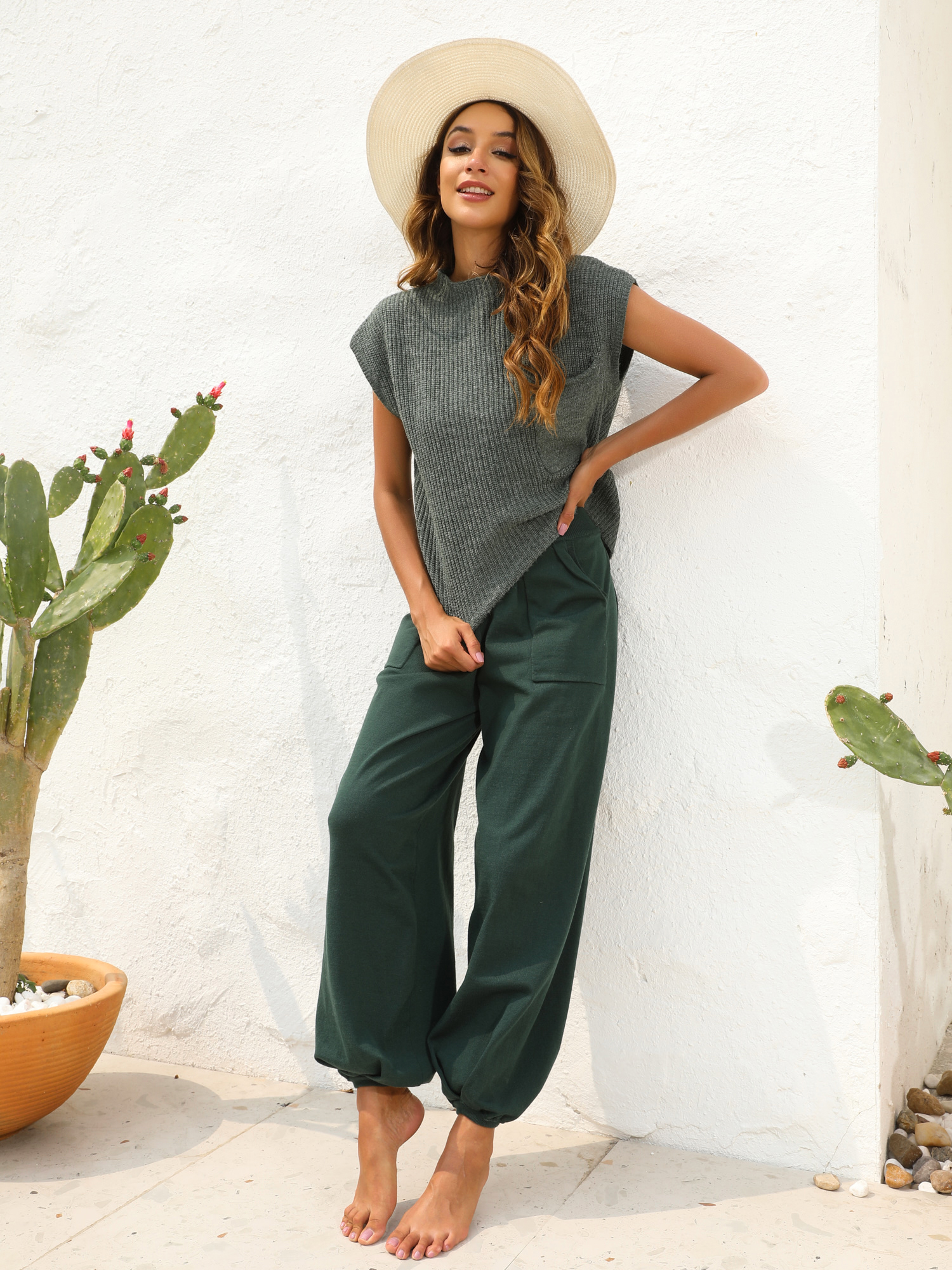 Nifty Knit Sleeveless 2-Piece Set