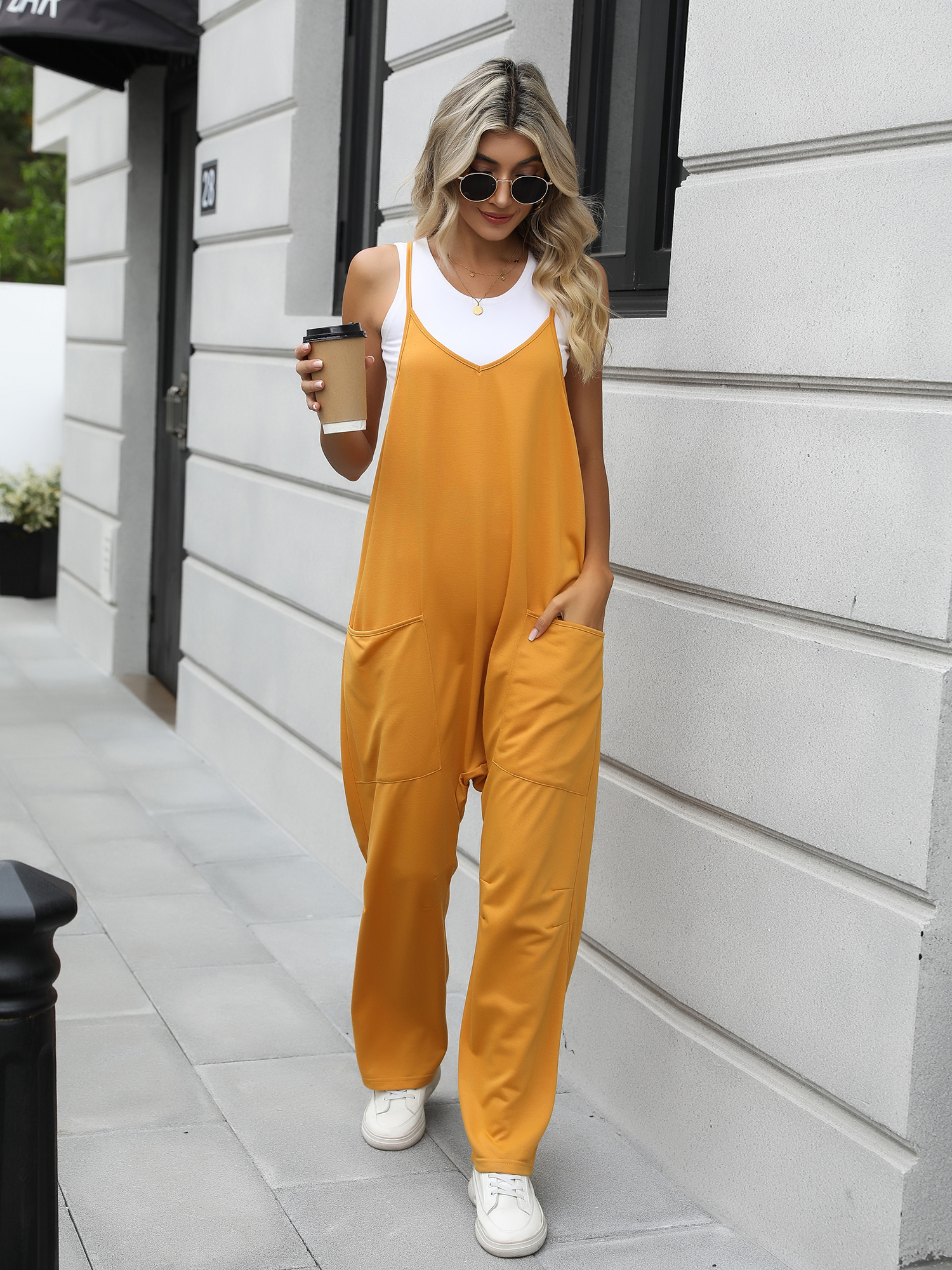 Casual Everyday Jumpsuit with Pockets